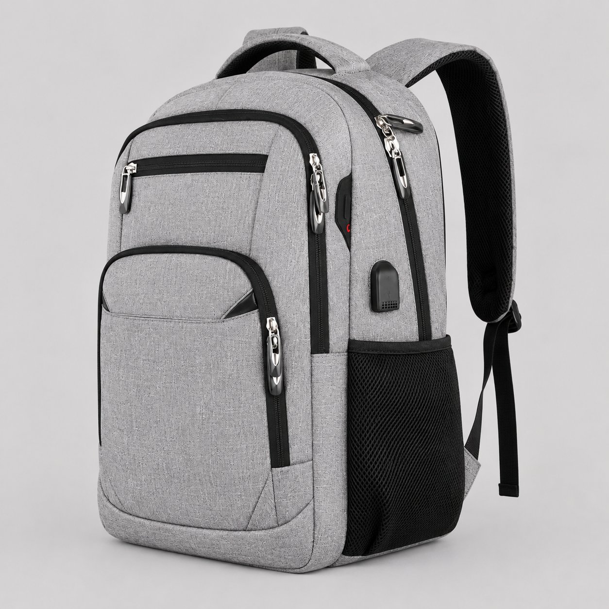 Rygsæk til Skole - Vandafvisende Model med Laptoprum og USB-Port