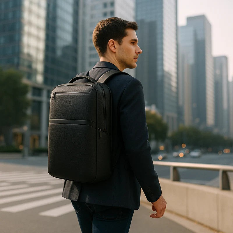 Rory | Rummelig læderrygsæk til bærbar computer - - bags - {{ product_tags }