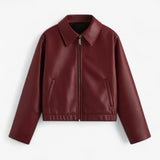 Nina | Leather jacket with urban and refined style