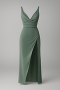 Mirriam | Elegantes Midikleid mit Drapierung und Seitentaschen
