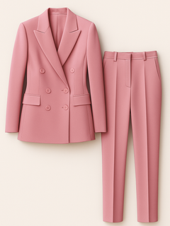 Madison | Elegant komplet – Dobbeltknap blazer med slim fit- bukser