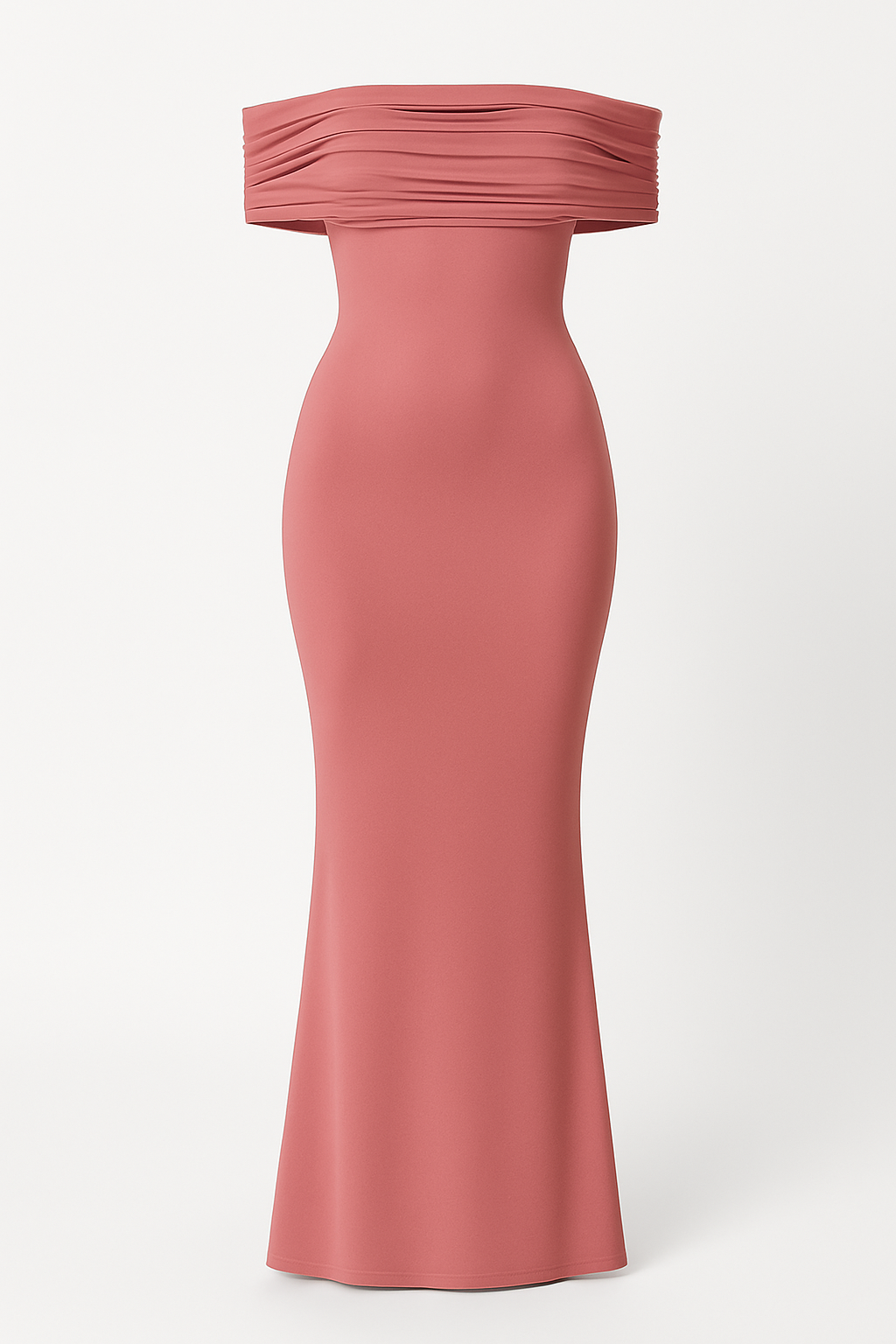 Livia | Elegant langt kjole med off-shoulder og åben ryg - Lyserød - women's fashion - {{ product_tags }