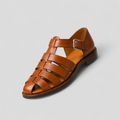 Ella | Sandaler Mand Classici Neri in Vera Læder, Comodi med Fibbia Regolabile e Traspiranti