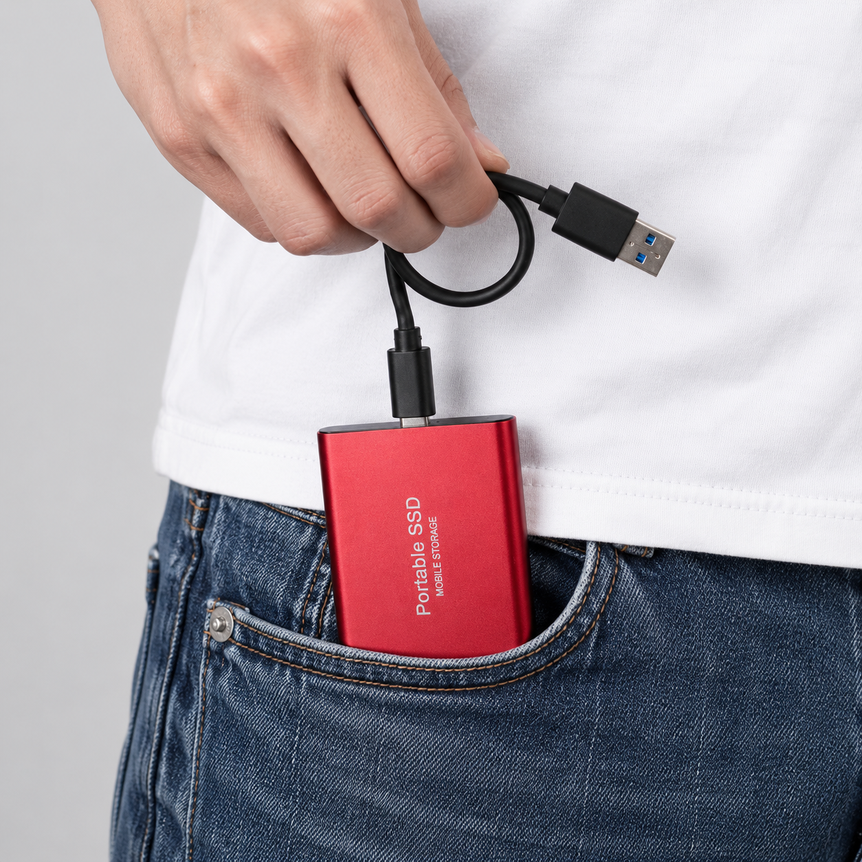 Ekstern SSD til PS5 Xbox - Aluminium, USB-C, klar til brug