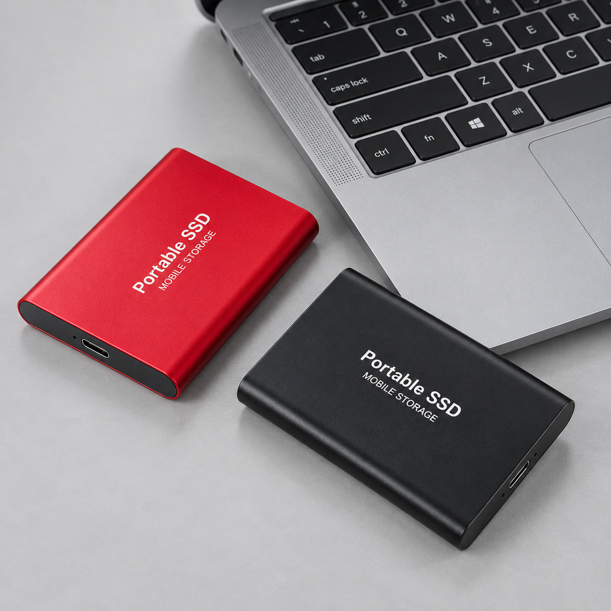 Ekstern SSD til PS5 Xbox - Aluminium, USB-C, klar til brug