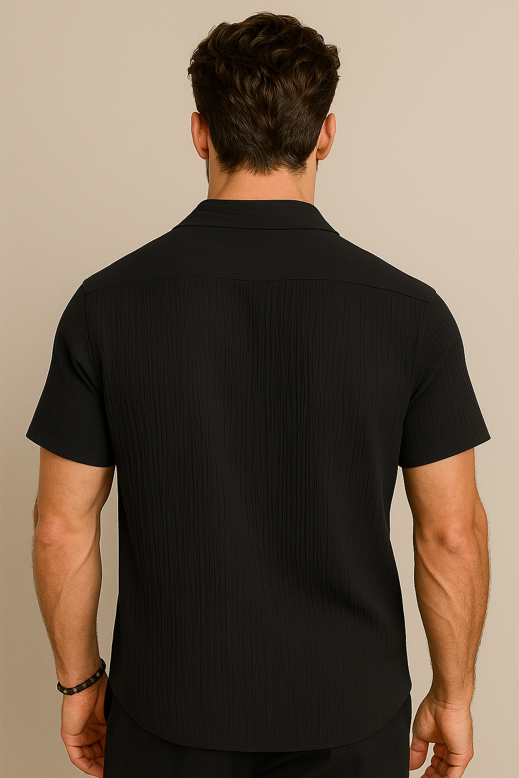 Marco | Ribbet sommerskjorte med åben krave - - Marco | Ribbet sommerskjorte med åben krave - €25 - {{ product_tags }