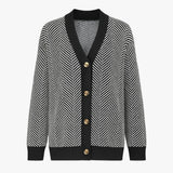 Rebecca | Women's V-Neck Cardigan - Light and Elegant for Autumn