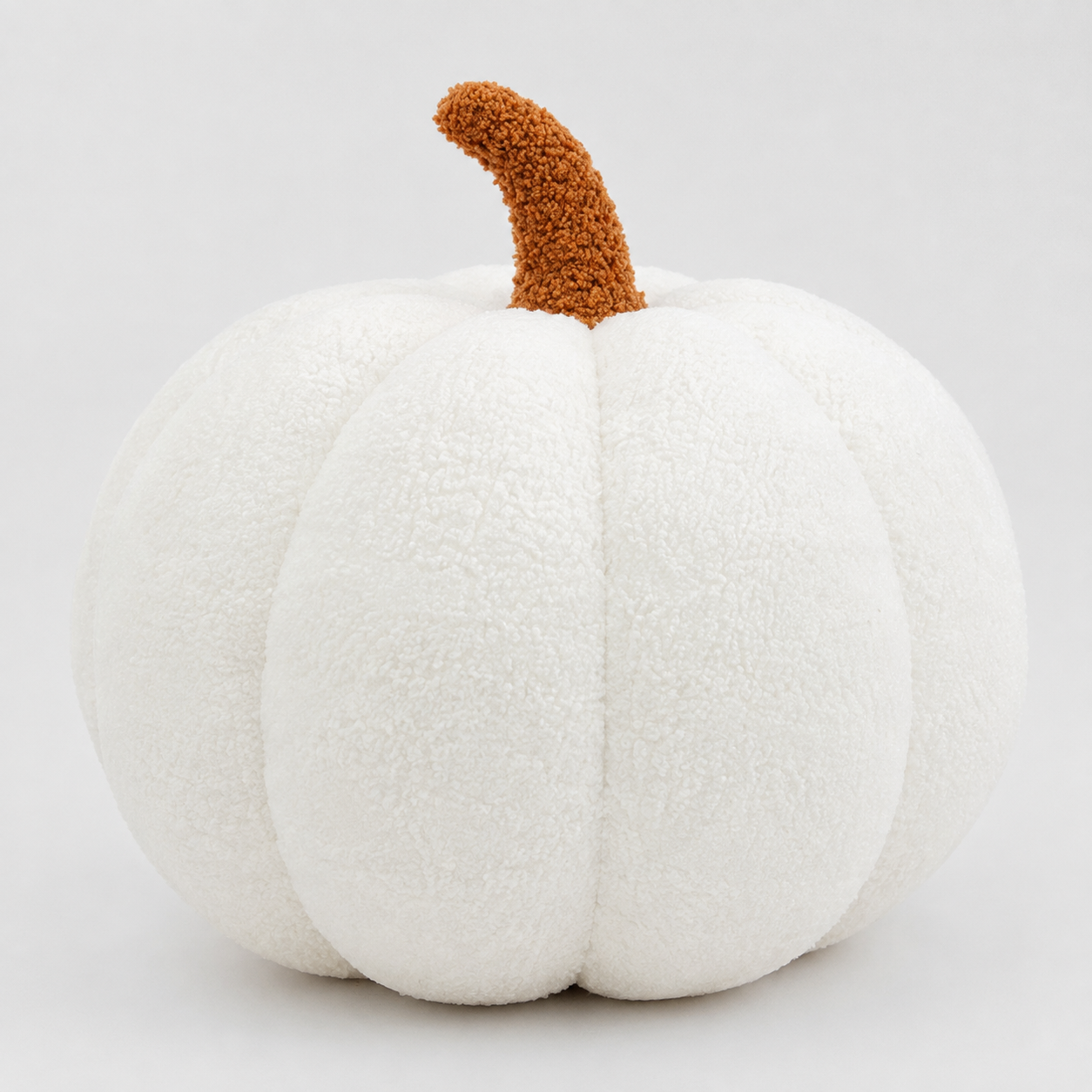 Græskarpude i plys - Hyggelig indretning til efterår og fest - Hvid - Gifts – Seasonal – Halloween - {{ product_tags }