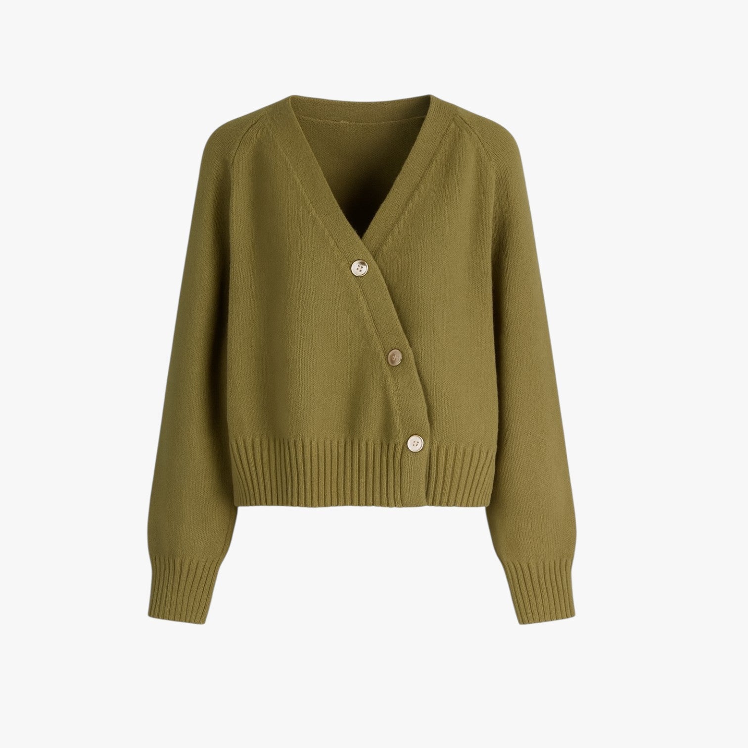 Leah | Uldcardigan i blødt cashmere med nålepinde, oversized elegance til foråret og efteråret - Grøn Personliggørbar - Leah | Uldcardigan i blødt cashmere med nålepinde, oversized elegance til foråret og efteråret - €25 - {{ product_tags }
