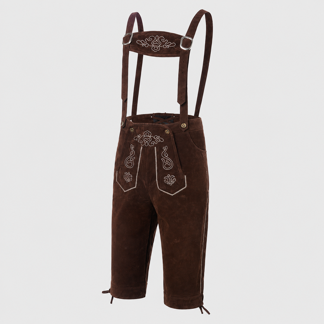 Herre Ruskind Knæbukser med Raffineret Broderi - Brun - Gifts – Seasonal – Oktoberfest - {{ product_tags }