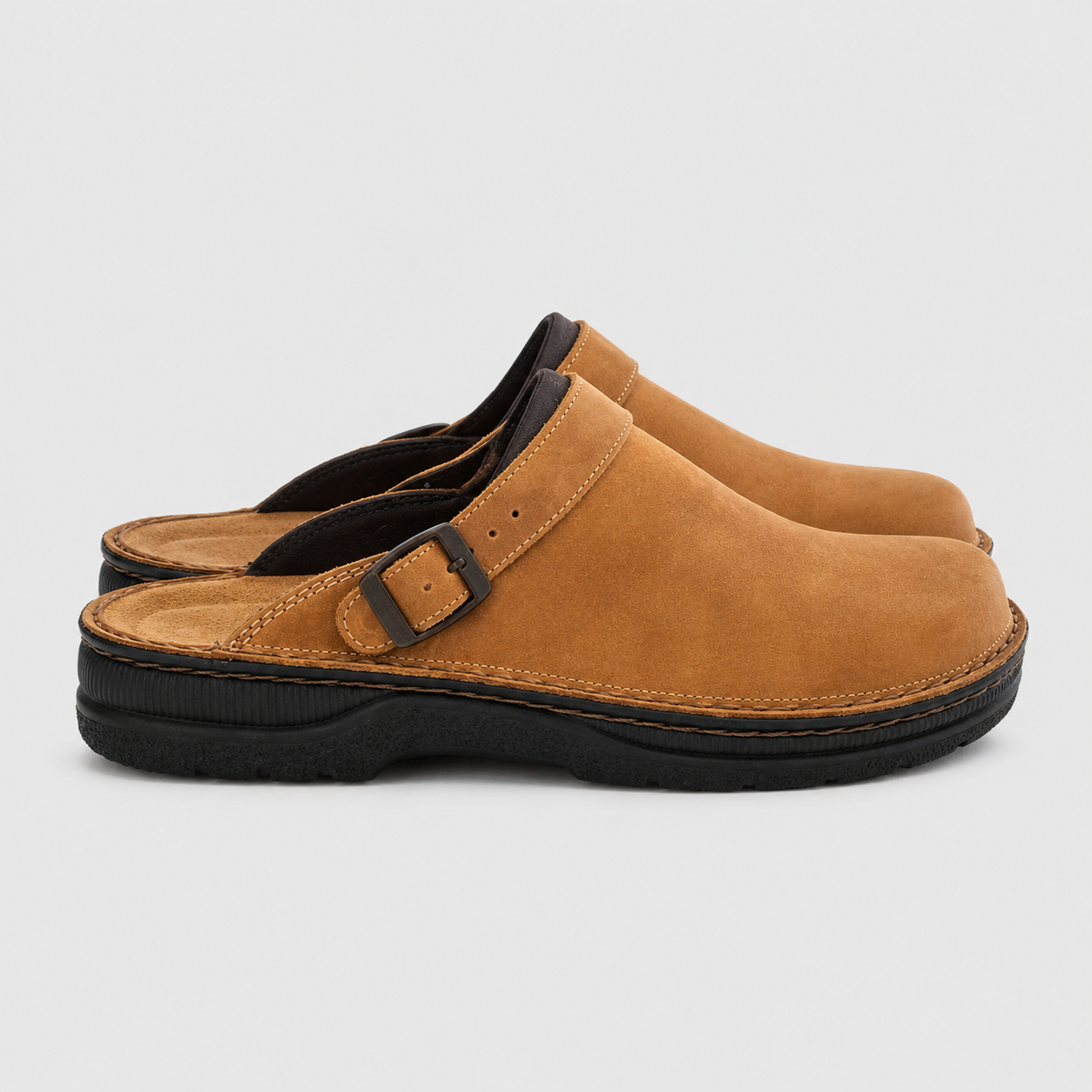 Herre Træsko: Ortopædisk Komfort og Stabil Støtte - Beige - AS - Mens - Slippers - {{ product_tags }