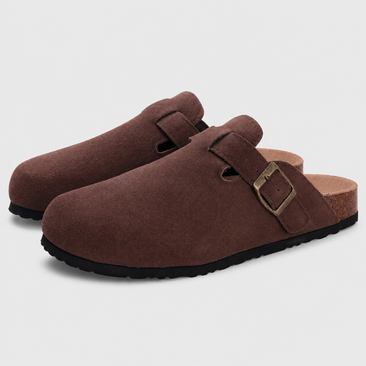 Dame Ruskindshjemmesko Ortopædisk med Ergonomisk Korksål - Rød - Fashion - {{ product_tags }