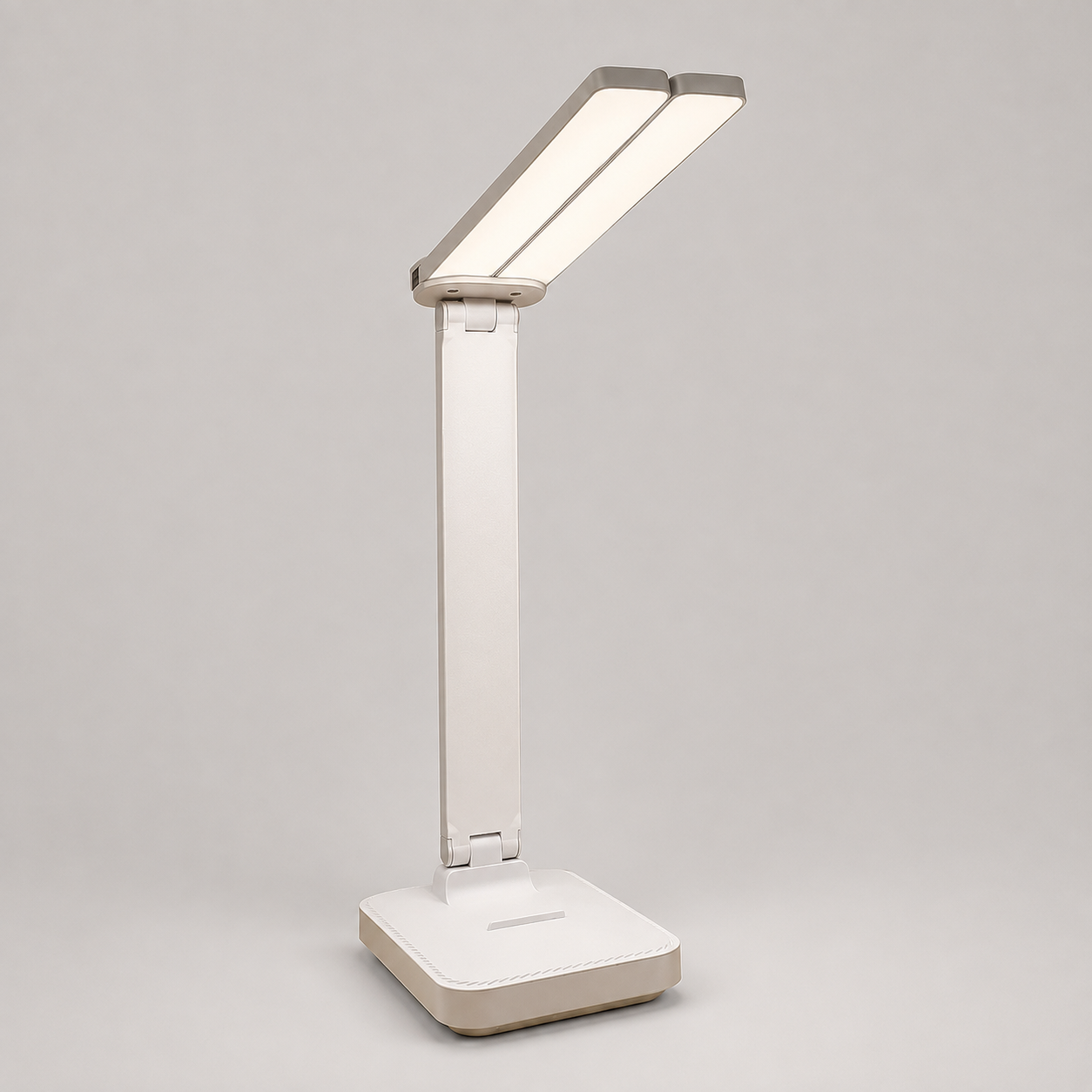 Trådløs LED Skrivebordslampe - Genopladelig, dæmpbar, foldbar ABS - Hvid - HL – Lighting – Indoor – Table Lamps - {{ product_tags }