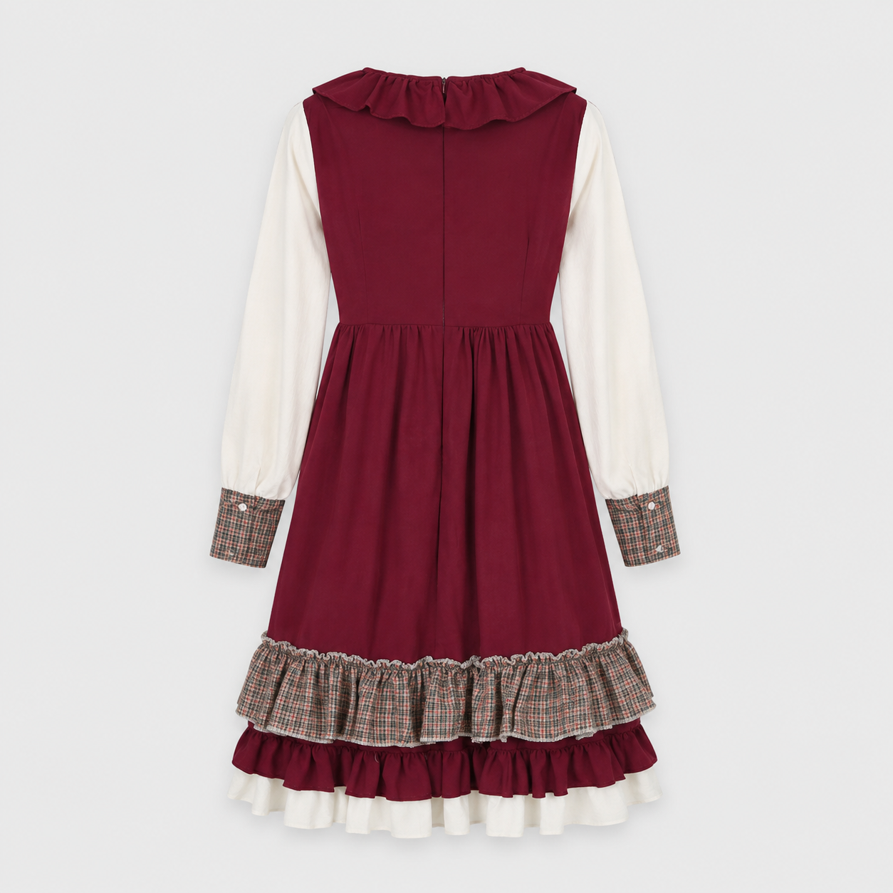 Dame dirndl kjole - Rød broderet, klassisk A-linje - - Gifts – Seasonal – Oktoberfest - {{ product_tags }