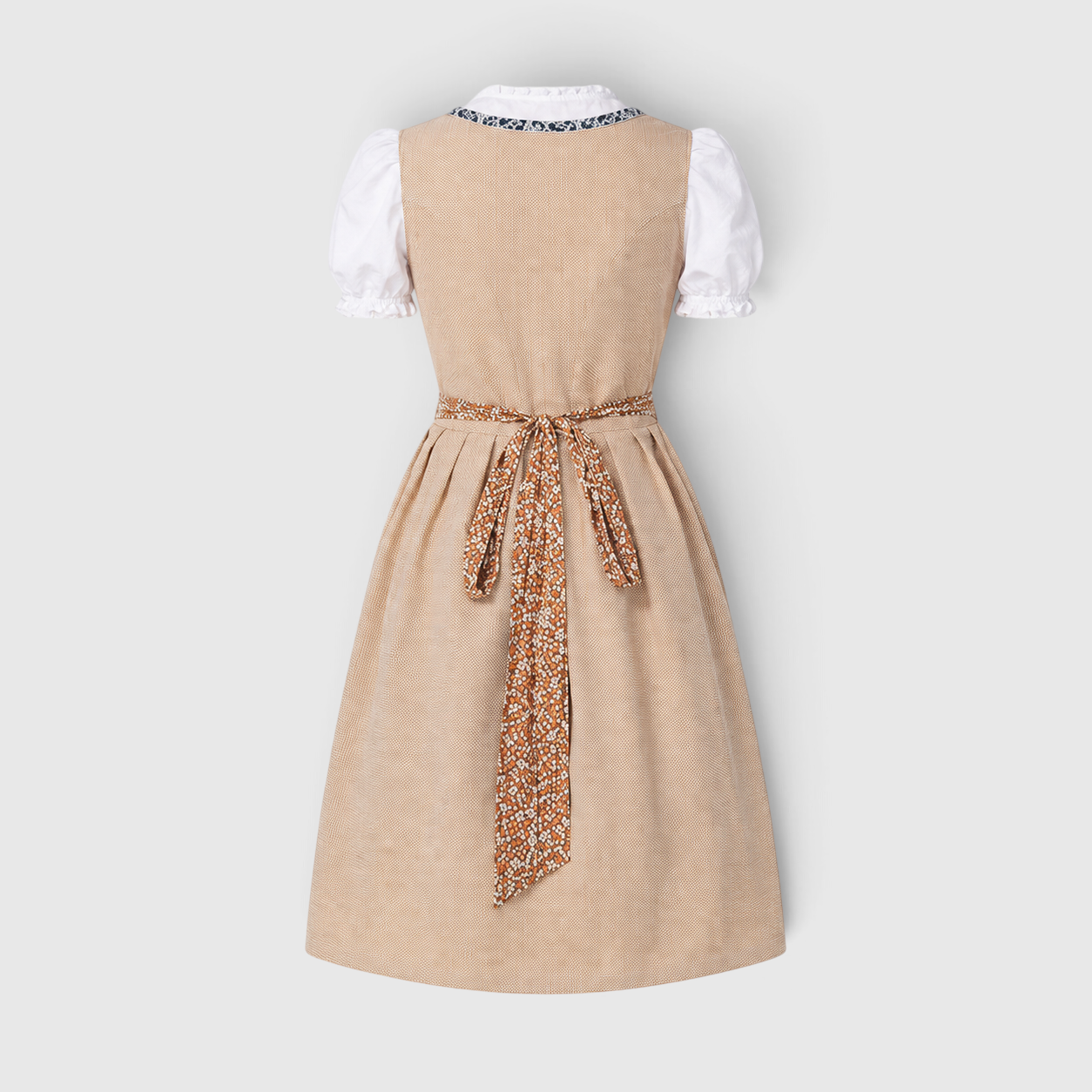 Dirndlkjole Dame Traditionel Brun med Blondebluse og Forklæde - - Gifts – Seasonal – Oktoberfest - {{ product_tags }