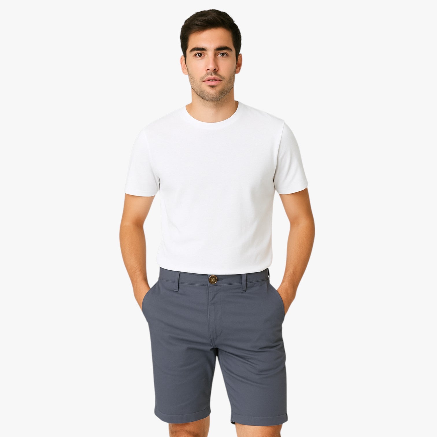 Grant | Herreshorts i stretchbomuld: premium komfort til afslapning - - Grant | Herreshorts i stretchbomuld: premium komfort til afslapning - €25 - {{ product_tags }