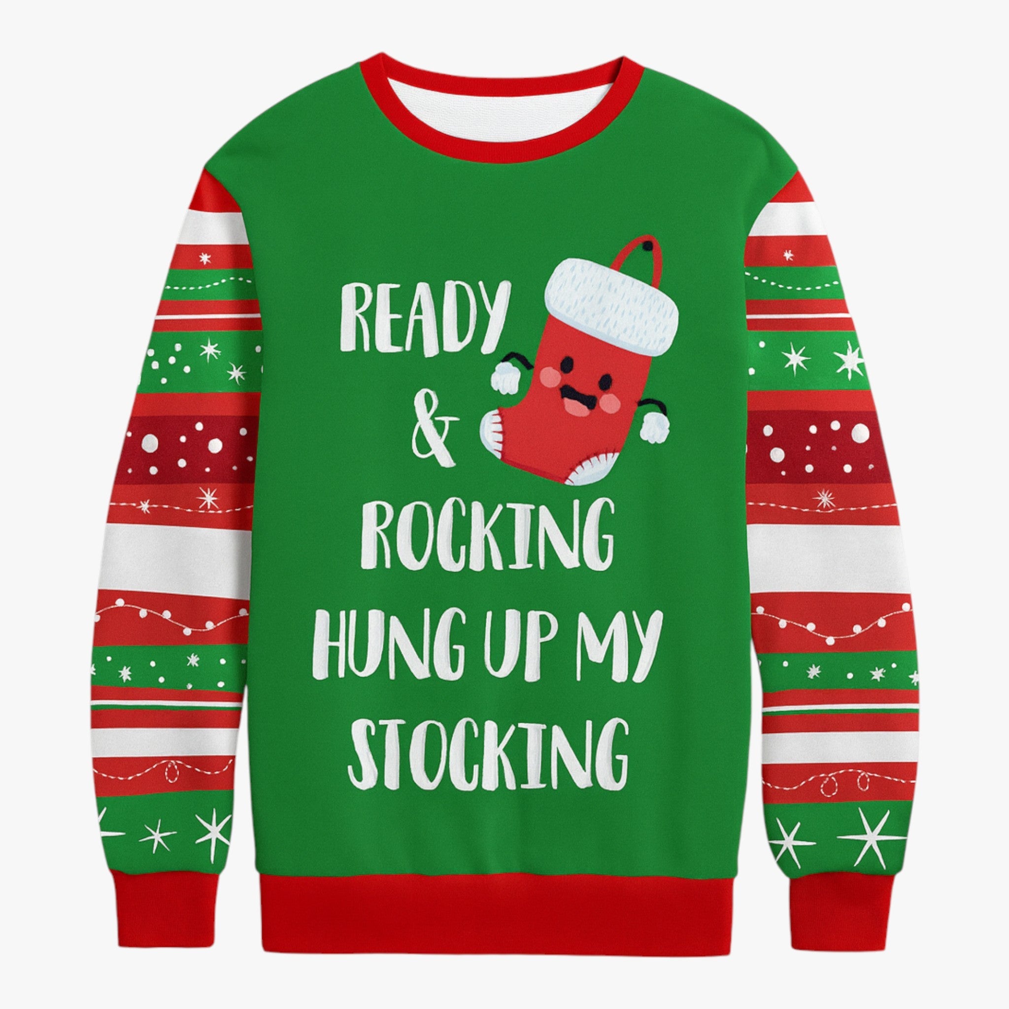 Herre juletrøje med sjovt rensdyrprint til hyggelige feriedage - Trøje 3 - - {{ product_tags }