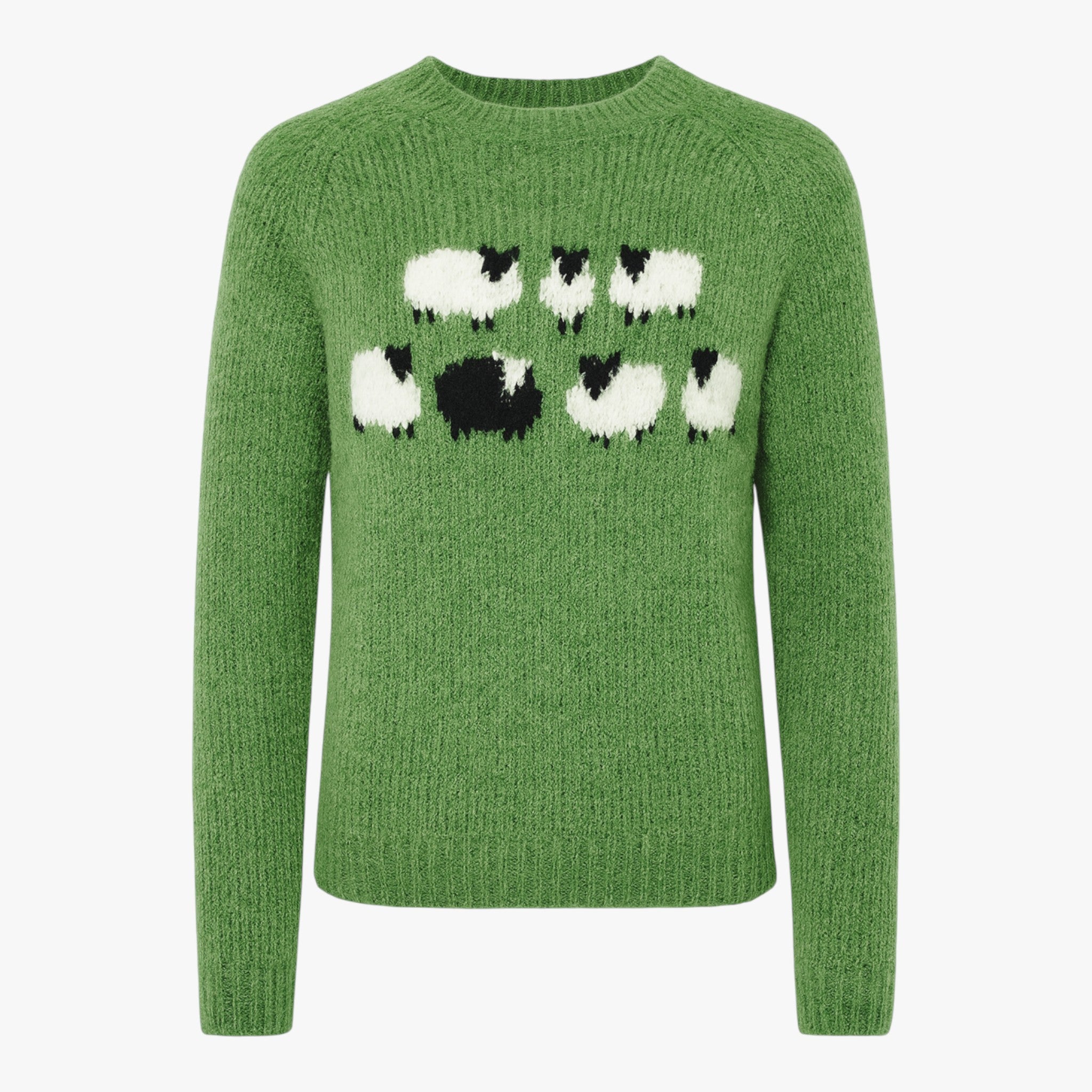 Poppy - Retro Stilfuld og Komfortabel Chik Sweater - Grøn - - {{ product_tags }