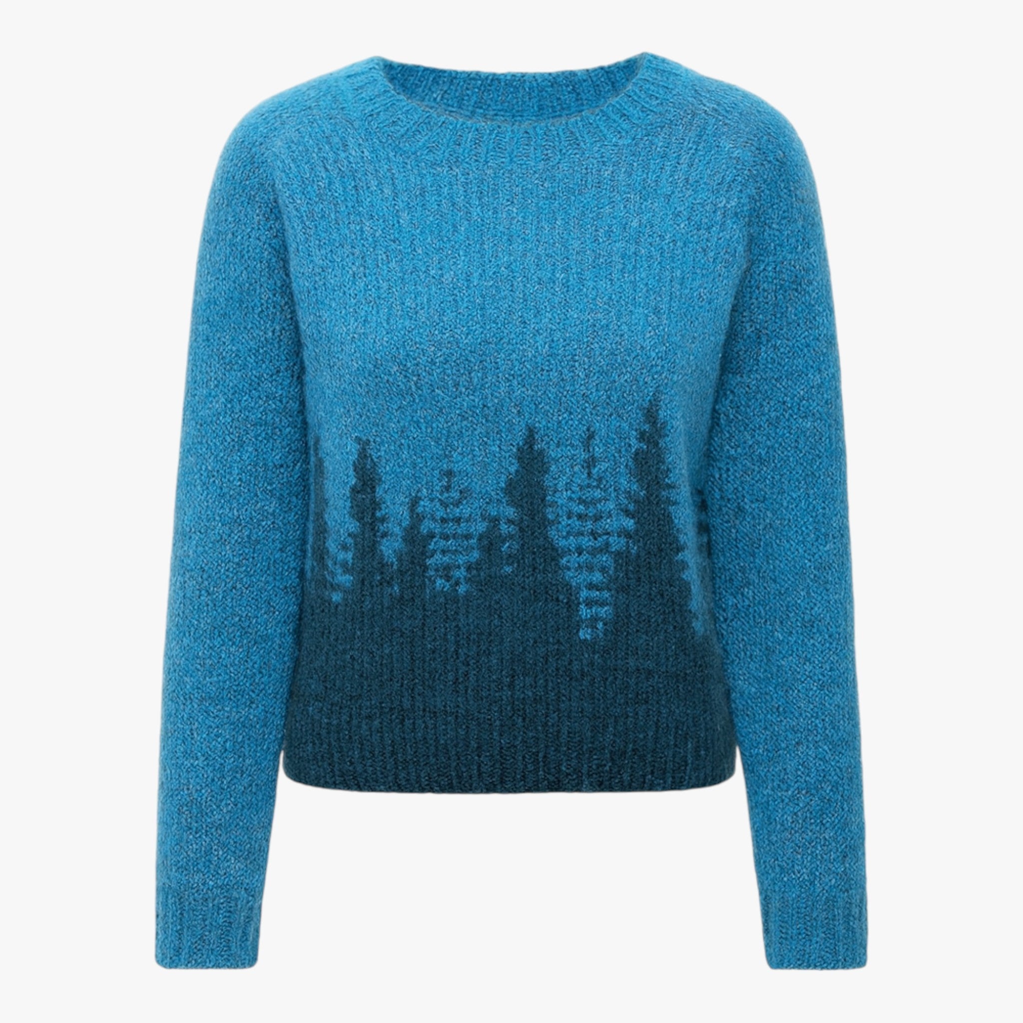 Juilia - Esprit Vintage Retro Sweater til et Unikt og Stilet Udseende - Blå Bom - - {{ product_tags }