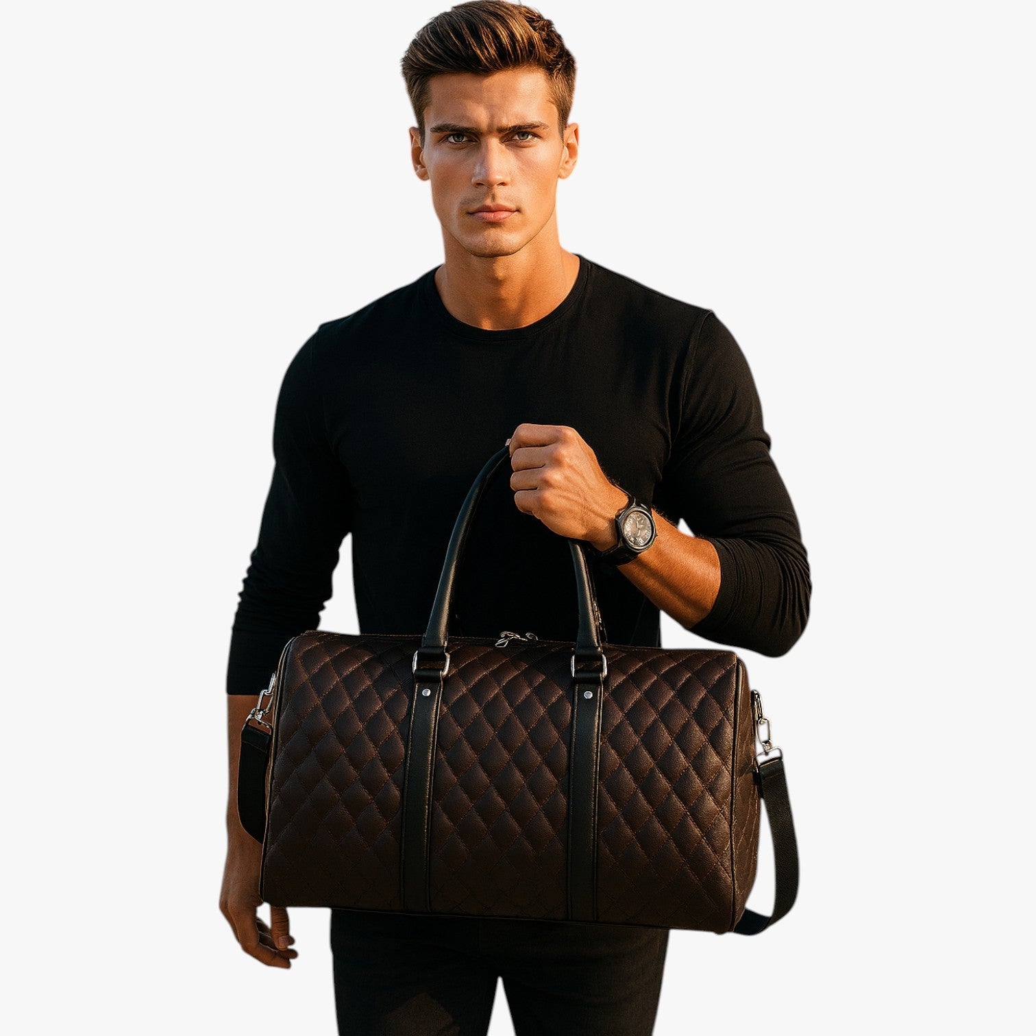 Jake | Læder weekendtaske til mænd: elegant og rummelig til enhver rejse - - Jake | Læder weekendtaske til mænd: elegant og rummelig til enhver rejse - €25 - {{ product_tags }