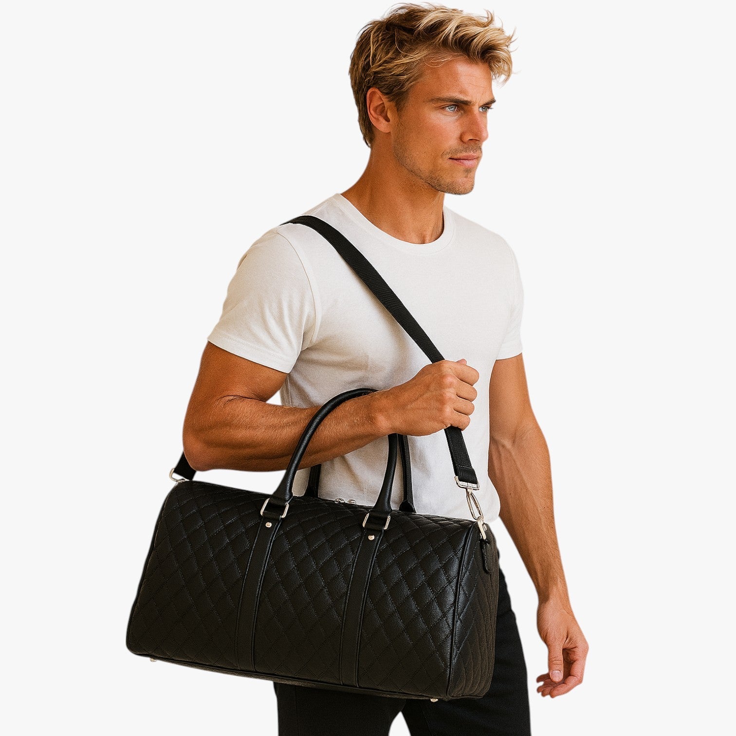 Jake | Læder weekendtaske til mænd: elegant og rummelig til enhver rejse - - Jake | Læder weekendtaske til mænd: elegant og rummelig til enhver rejse - €25 - {{ product_tags }