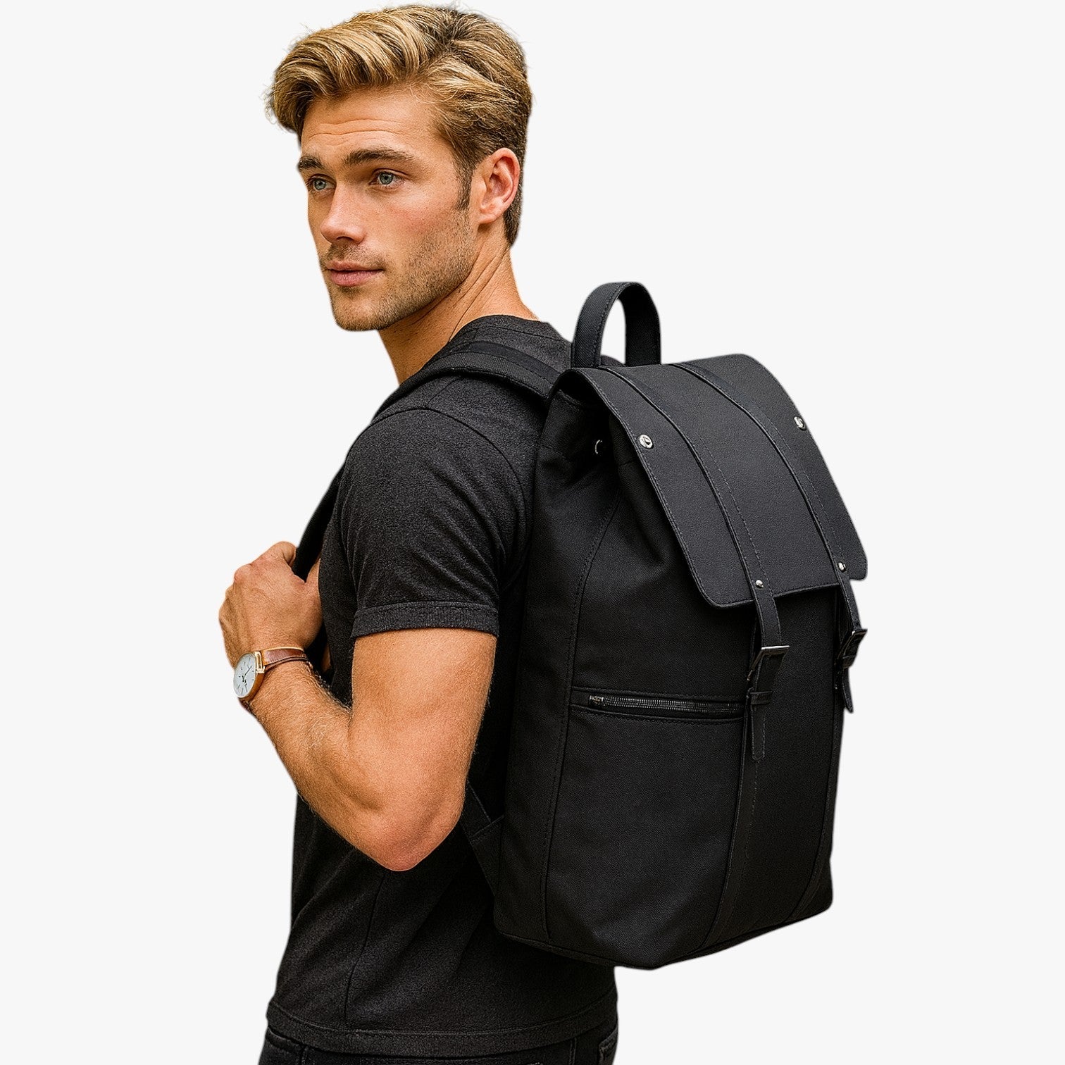 Cedric | Vintage unisex rygsæk – rummelig, vandafvisende, perfekt til bærbar og rejser - - Cedric | Vintage unisex rygsæk – rummelig, vandafvisende, perfekt til bærbar og rejser- €25 - {{ product_tags }