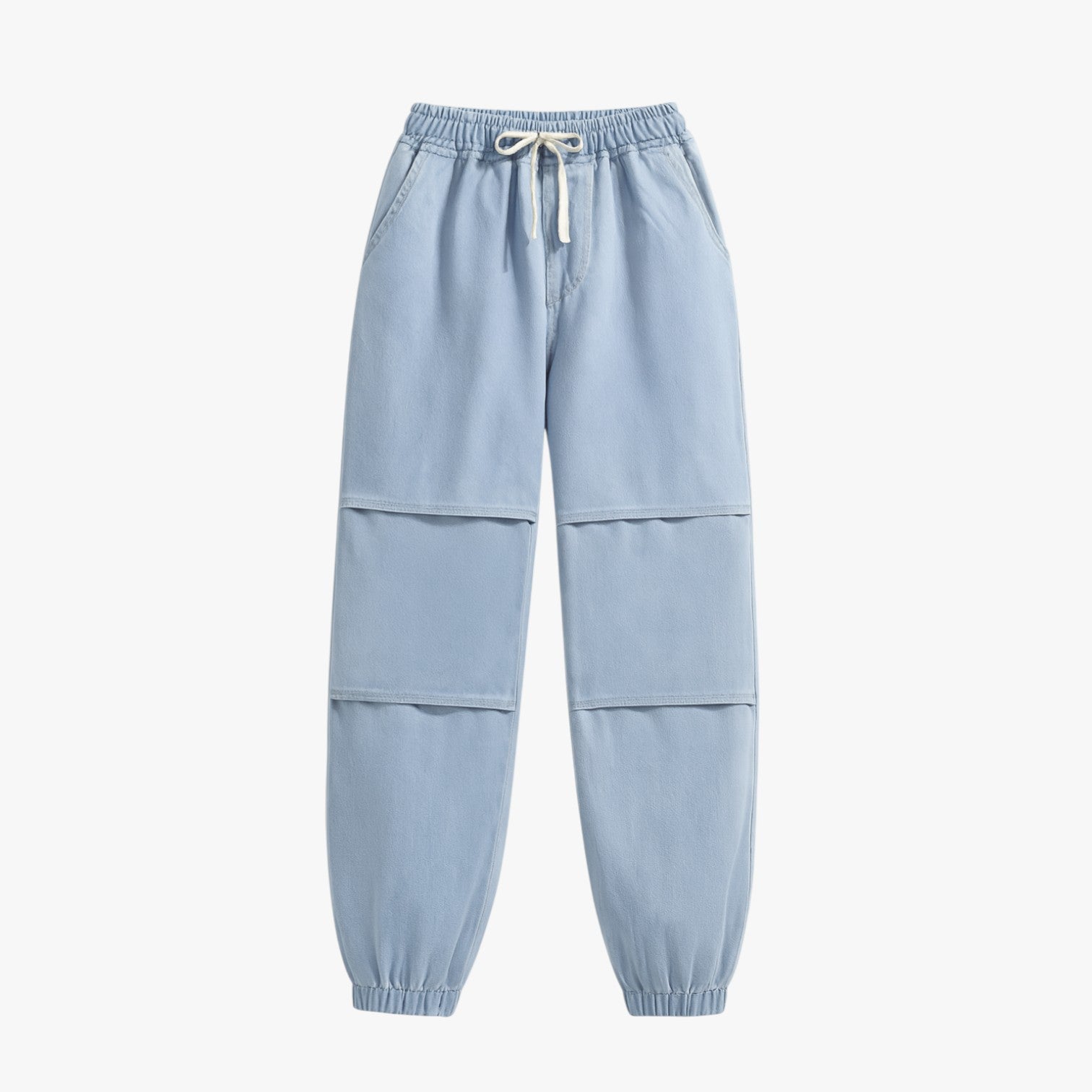 Bridget | Comfort Vintage - Udendørs oversized jeans med elastik i taljen - baby blå - Bridget | Comfort Vintage - Udendørs oversized jeans med elastik i taljen - €25 - {{ product_tags }