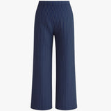 Sarah | Patterned wide-leg pants with pleats