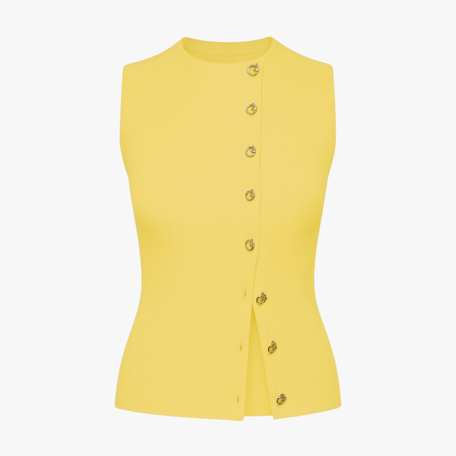 Agnes | Asymmetrisk knapgilet - Gul - Agnes | Asymmetrisk knapgilet - €25 - {{ product_tags }