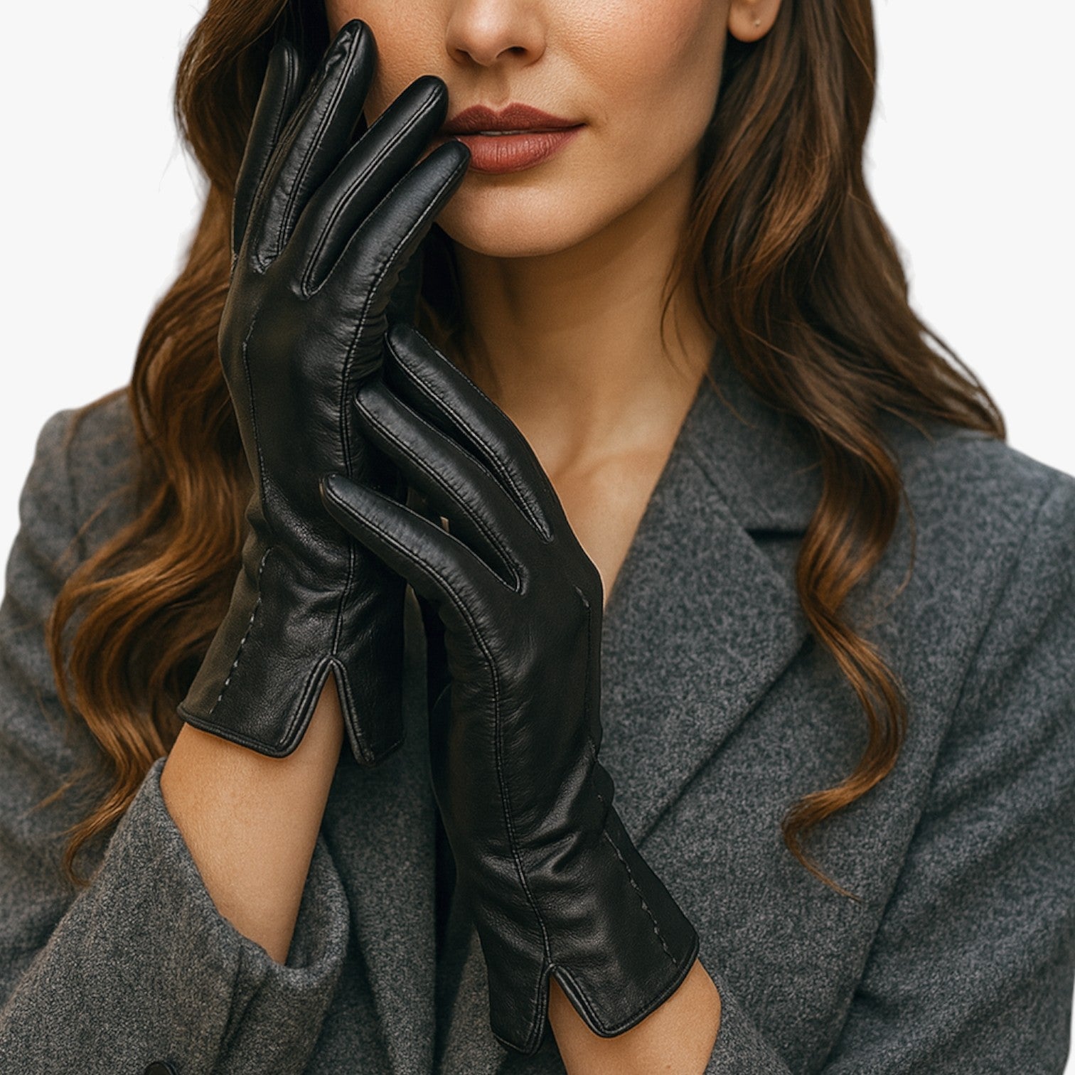 Leah | Damen Lædervinterhandsker i PU Touchscreen & Vindtæt - - Leah | Damen Lædervinterhandsker i PU Touchscreen & Vindtæt - €25 - {{ product_tags }