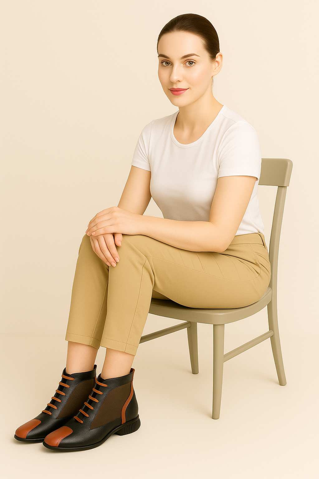 Naomi | Sneakers Estive i Bicolore med Lav Sål - - Naomi | Sneakers Estive i Bicolore med Lav Sål - €25 - {{ product_tags }