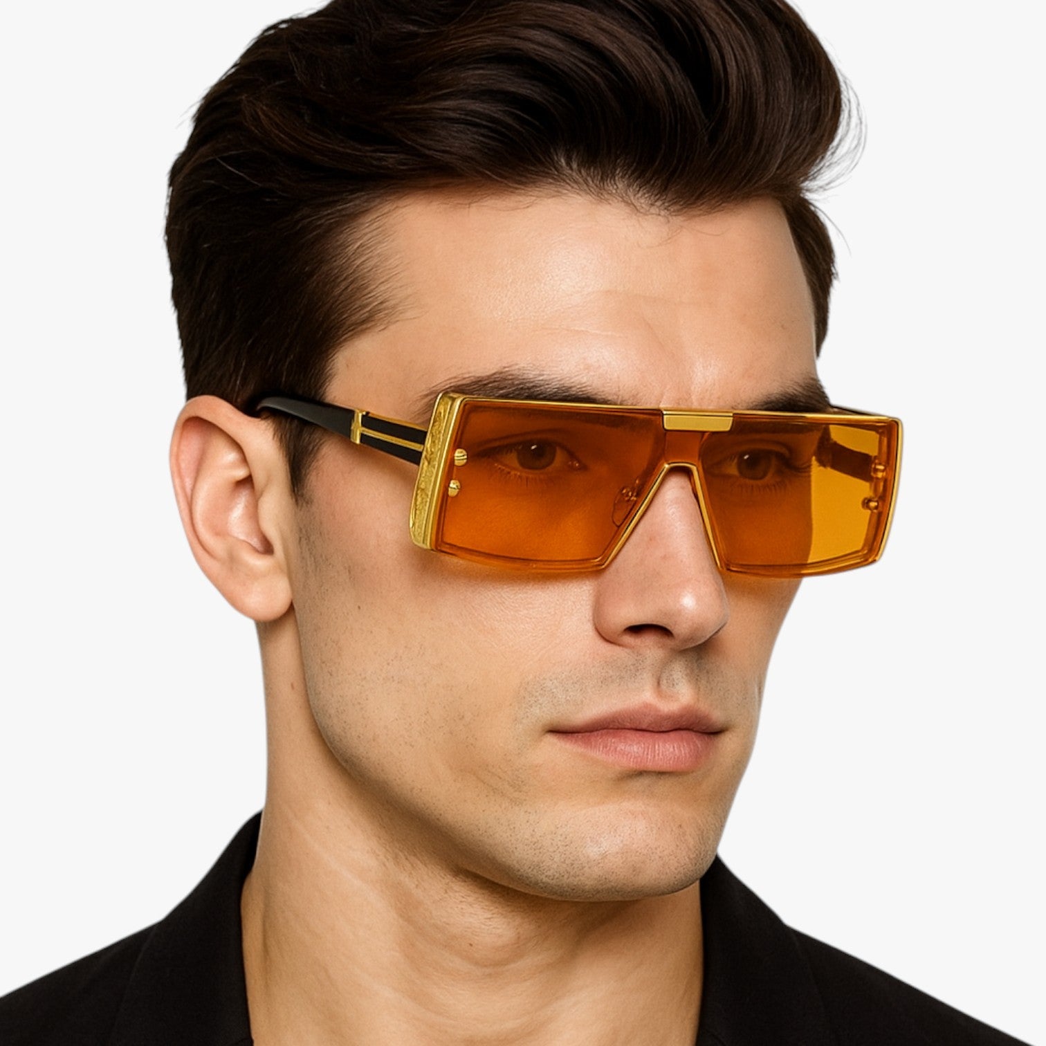 Zamir | Futuristiske firkantedemetal solbriller - - Zamir | Futuristiske firkantedemetal solbriller - €25 - {{ product_tags }