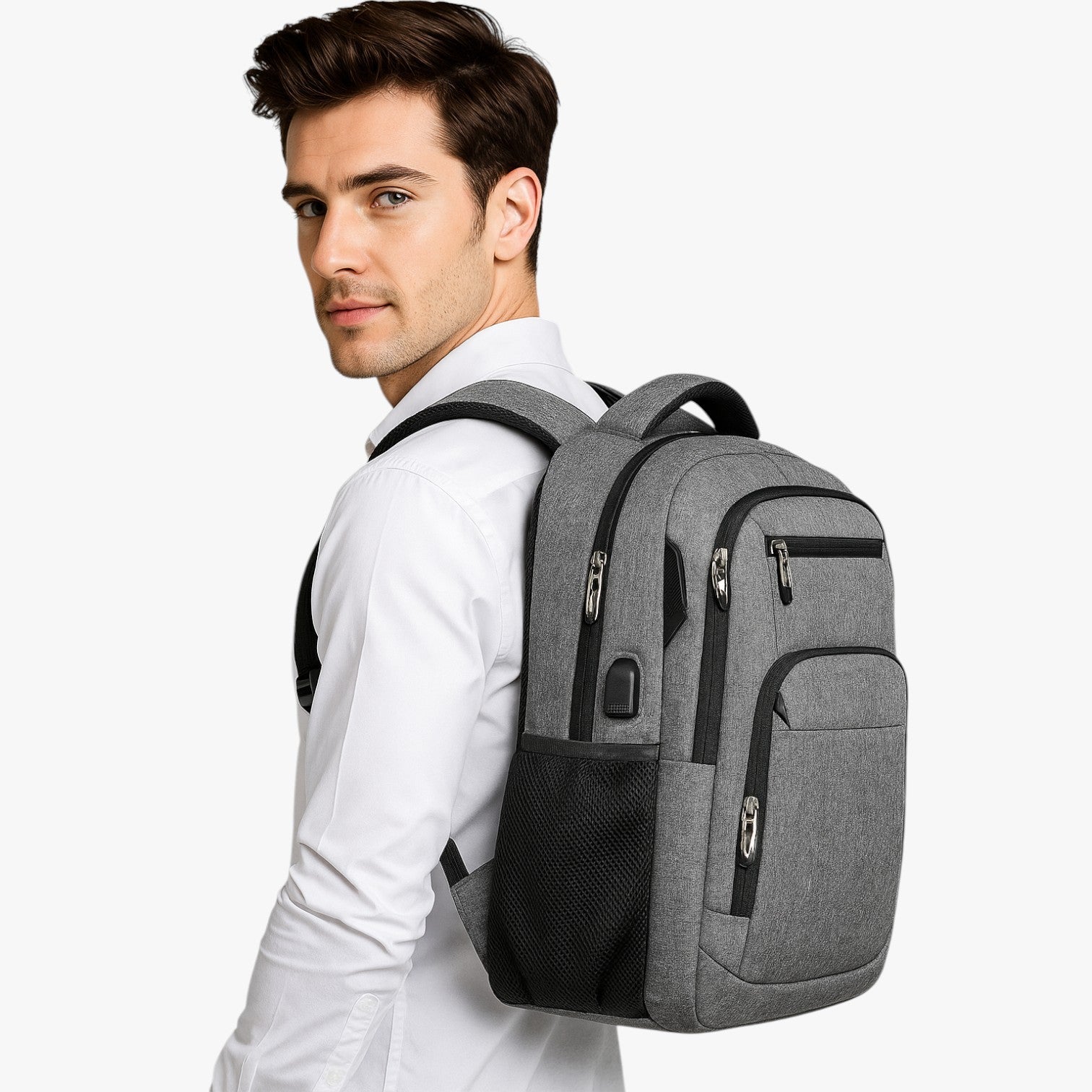 Charlie | Alsidig Vandtæt Rygsæk med USB-Ports Stor Kapacitet til Rejser og Arbejde - - Charlie | Alsidig Vandtæt Rygsæk med USB-Ports Stor Kapacitet til Rejser og Arbejde - €25 - {{ product_tags }