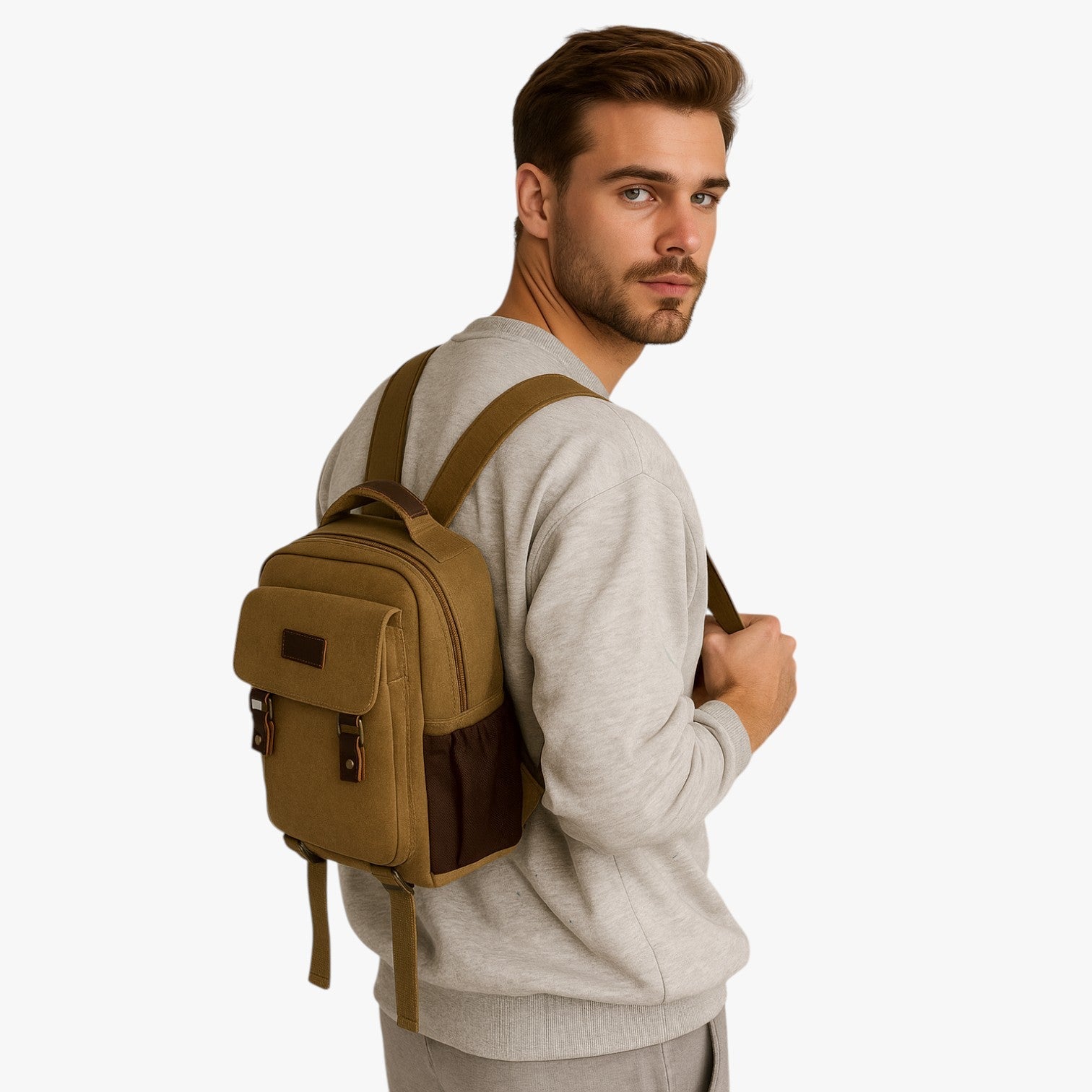 Ezrah | Mini Multi-purpose Canvas Bæretaske til Herre - - Ezrah | Mini Multi-purpose Canvas Bæretaske til Herre - €25 - {{ product_tags }