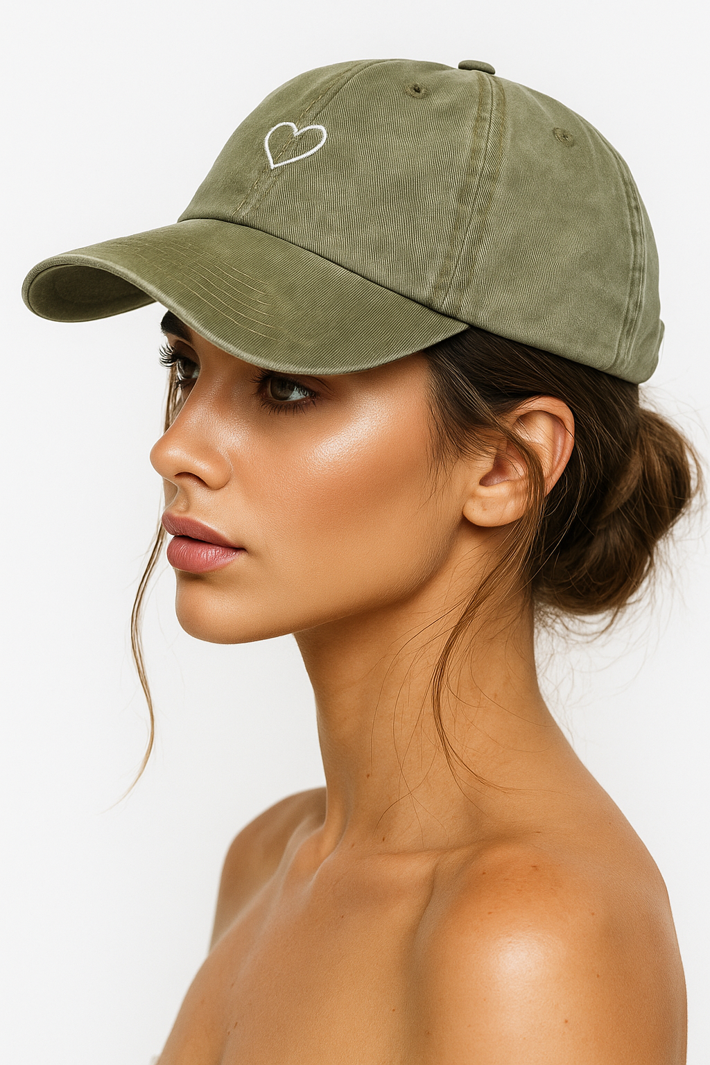 Minimalistisk Hjerte-Kasket | Vaskede grå bomuld Baseballcap - - Minimalistisk Hjerte-Kasket | Vaskede grå bomuld Baseballcap - €25 - {{ product_tags }