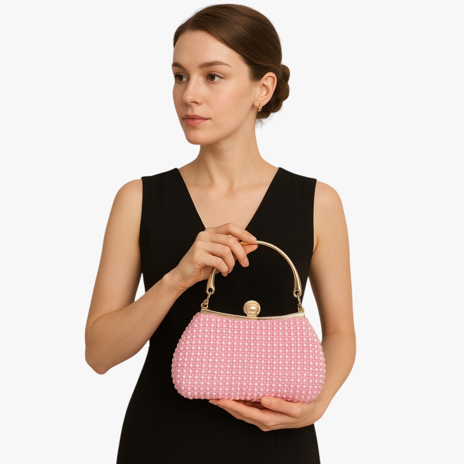 Aviana | Elegant perle eveningtaske med kædehåndtag - - other - {{ product_tags }