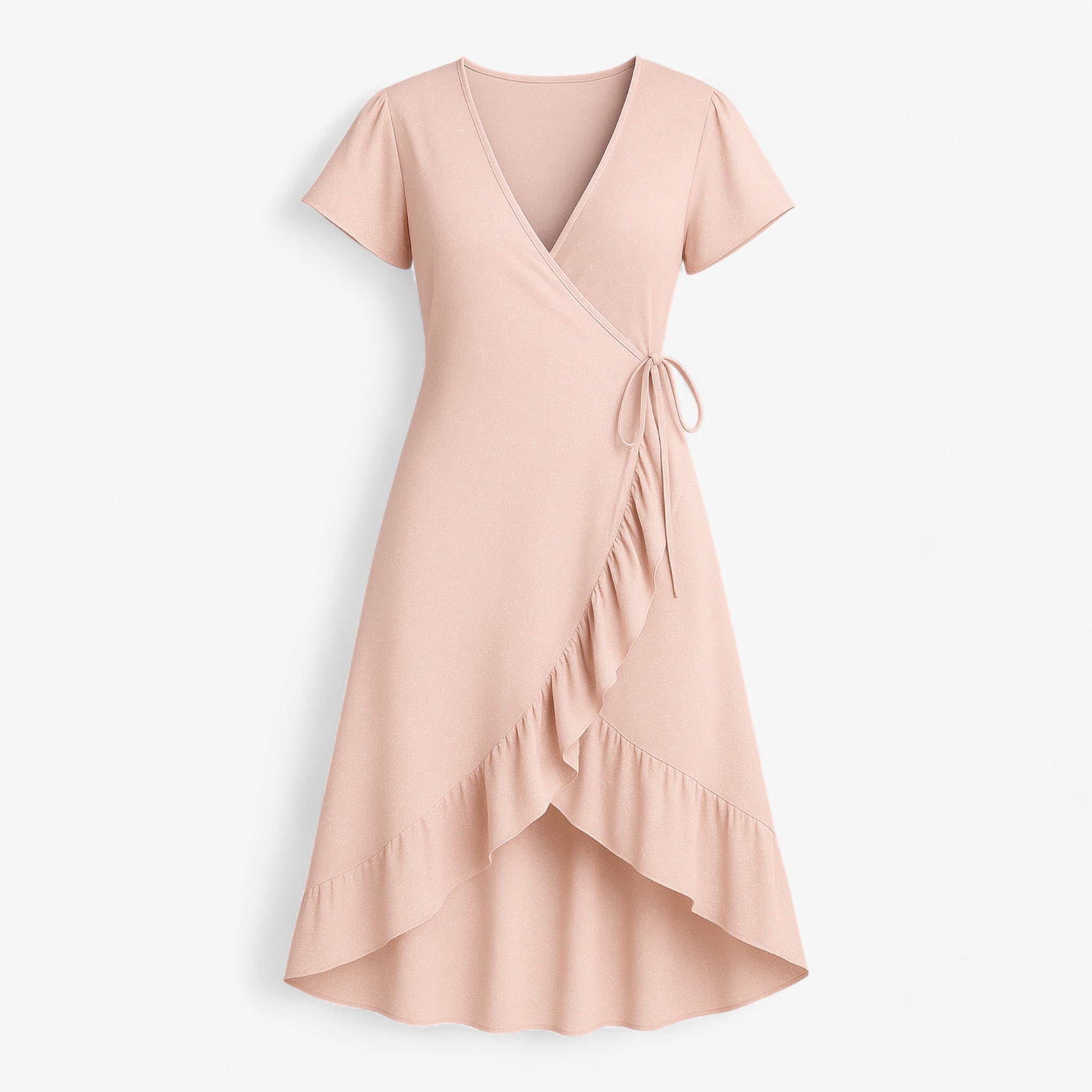 Maria | Svøbekjole med blomsterprint - Rosa - women's fashion - {{ product_tags }