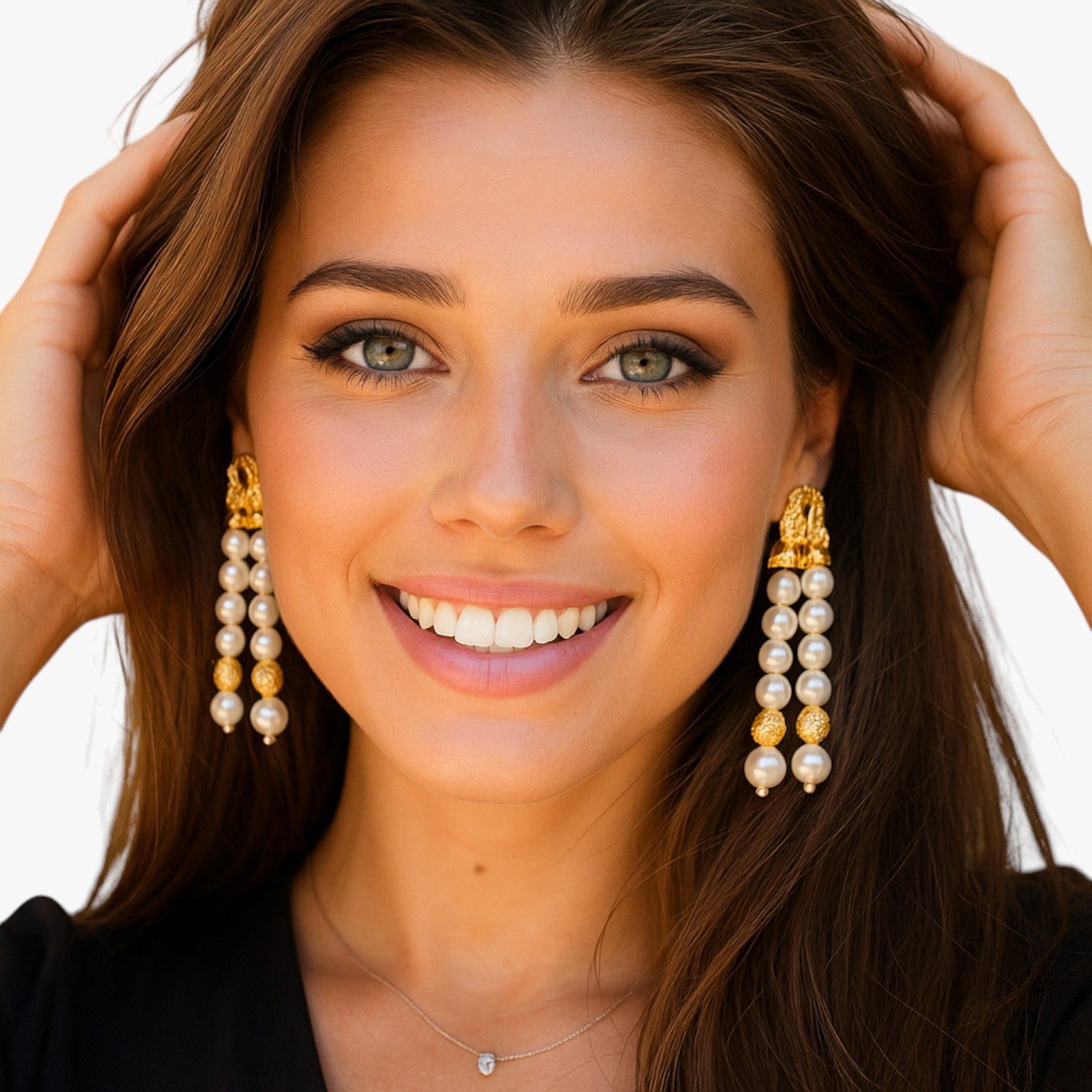 Briana | Lag med perle og Nappa geometrisk elegance i fransk stil - - Briana | Lag med perle og Nappa geometrisk elegance i fransk stil - €25 - {{ product_tags }