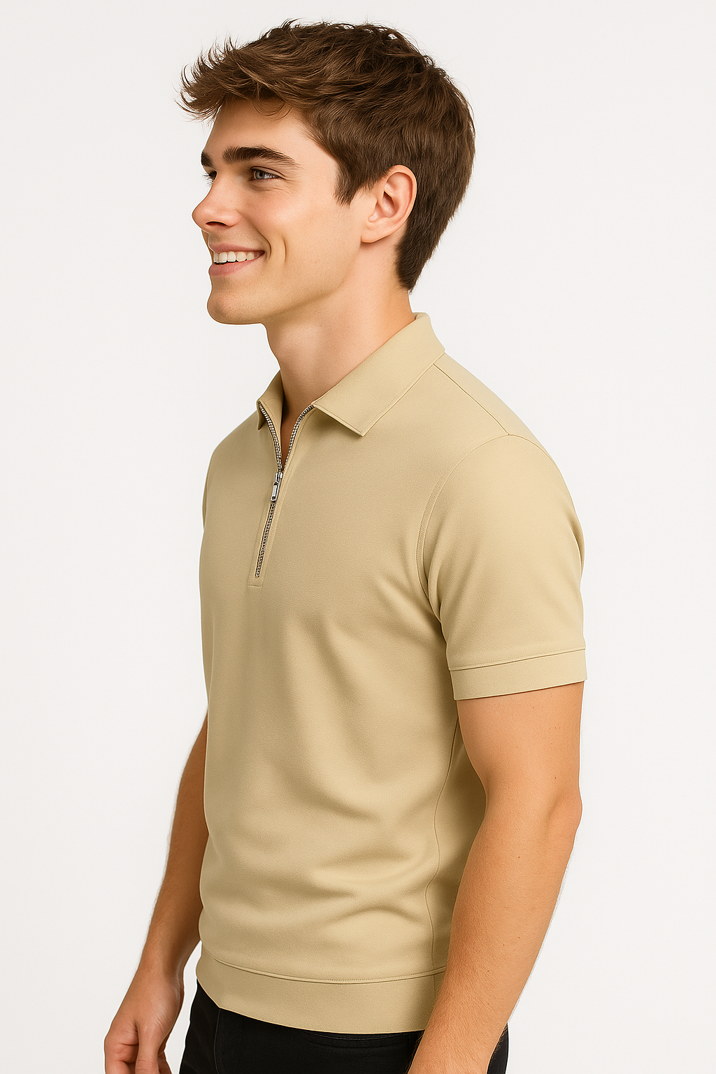 Ruben | Zip Polo – Ren lining og moderne snit - - Ruben | Zip Polo – Ren lining og moderne snit - €25 - {{ product_tags }