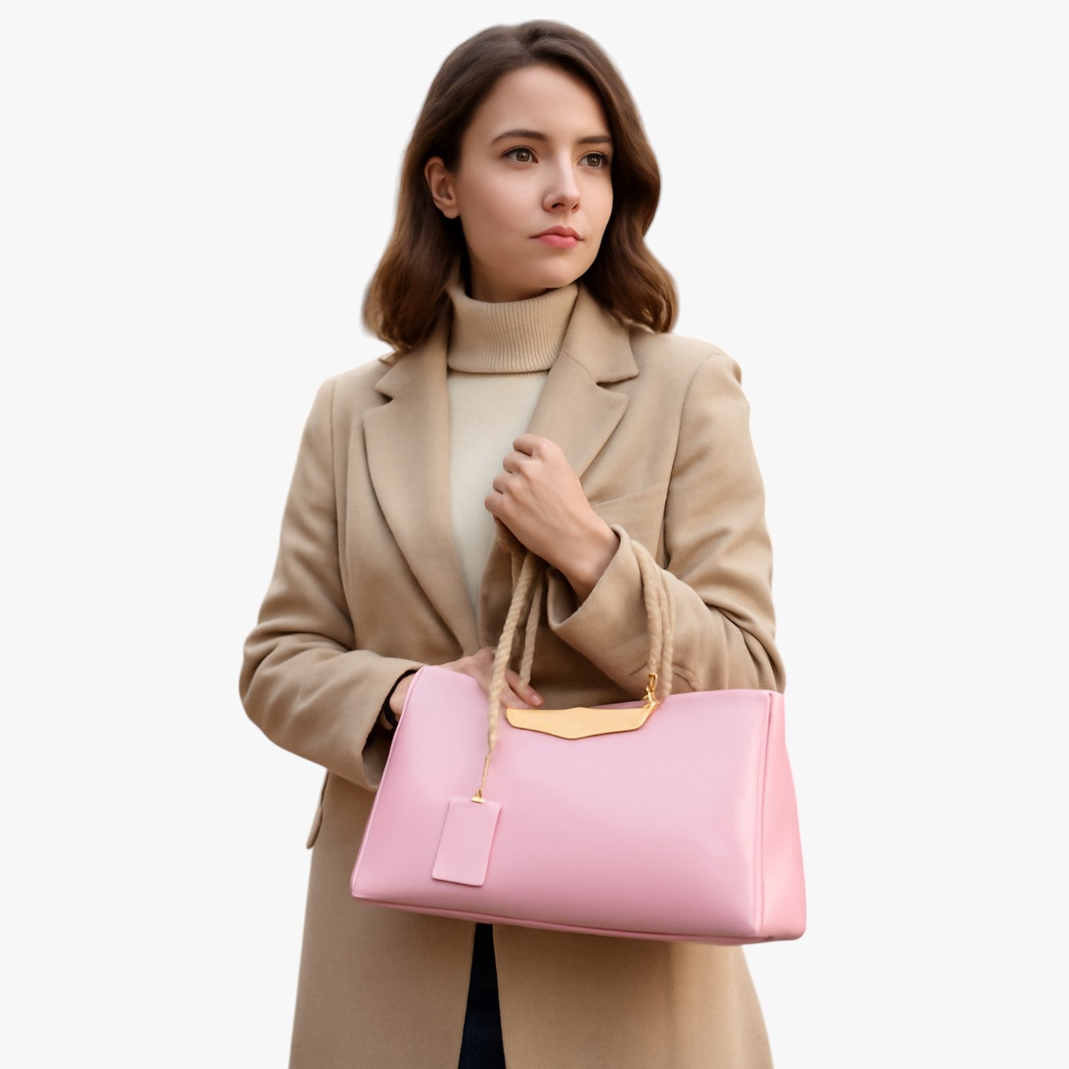Adele | Elegant letvægtslæderhåndtaske til skulderen - - bags - {{ product_tags }