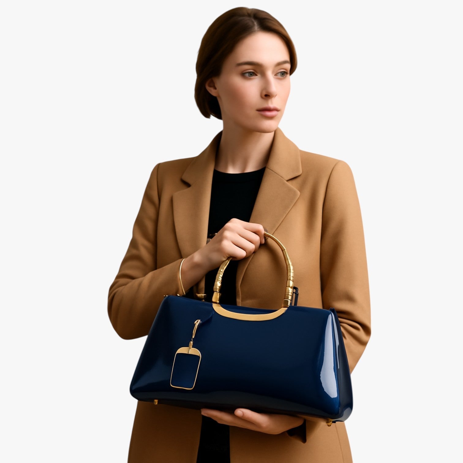 Adele | Elegant letvægtslæderhåndtaske til skulderen - - bags - {{ product_tags }