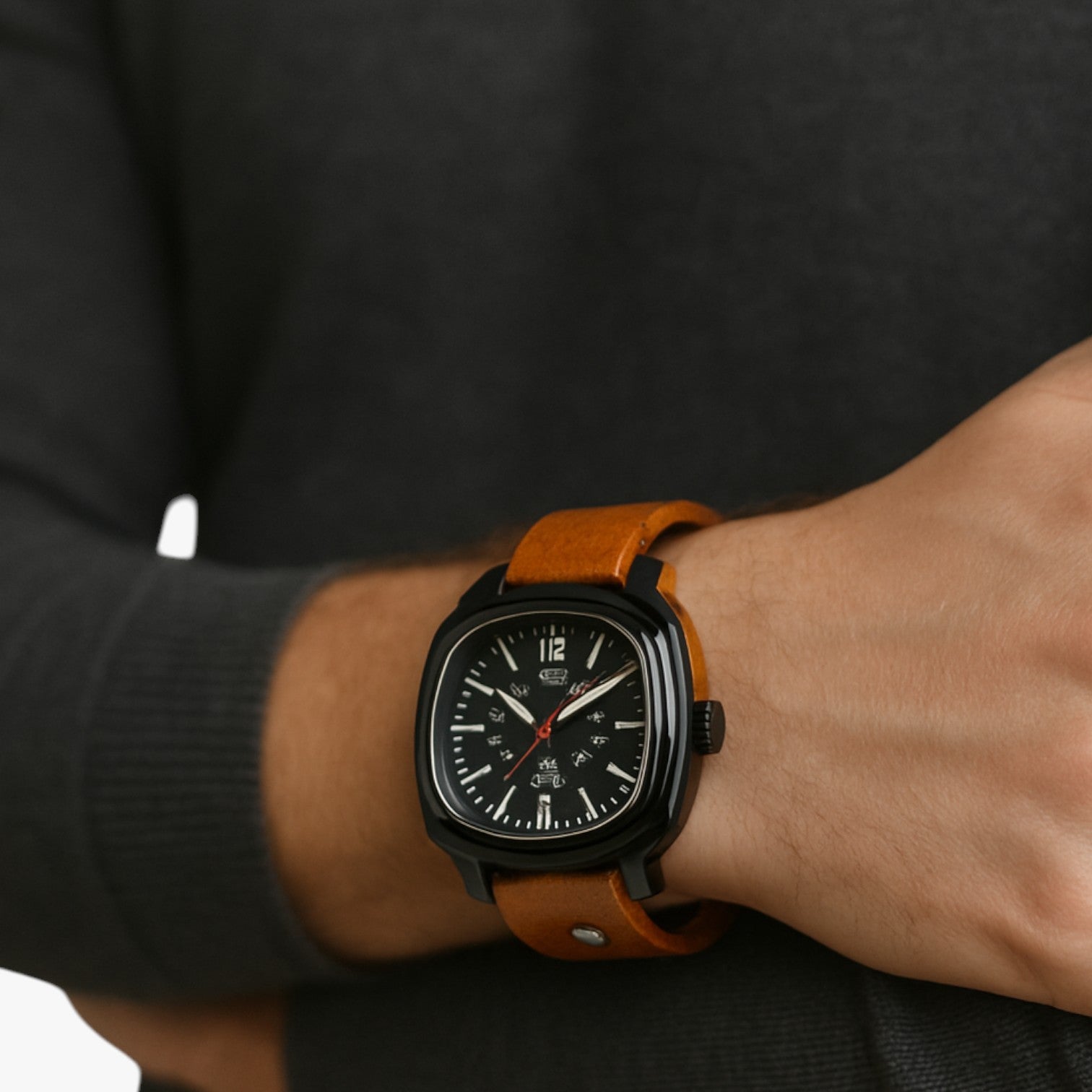 Lucca | Vintage ur med læderrem - - watches - {{ product_tags }