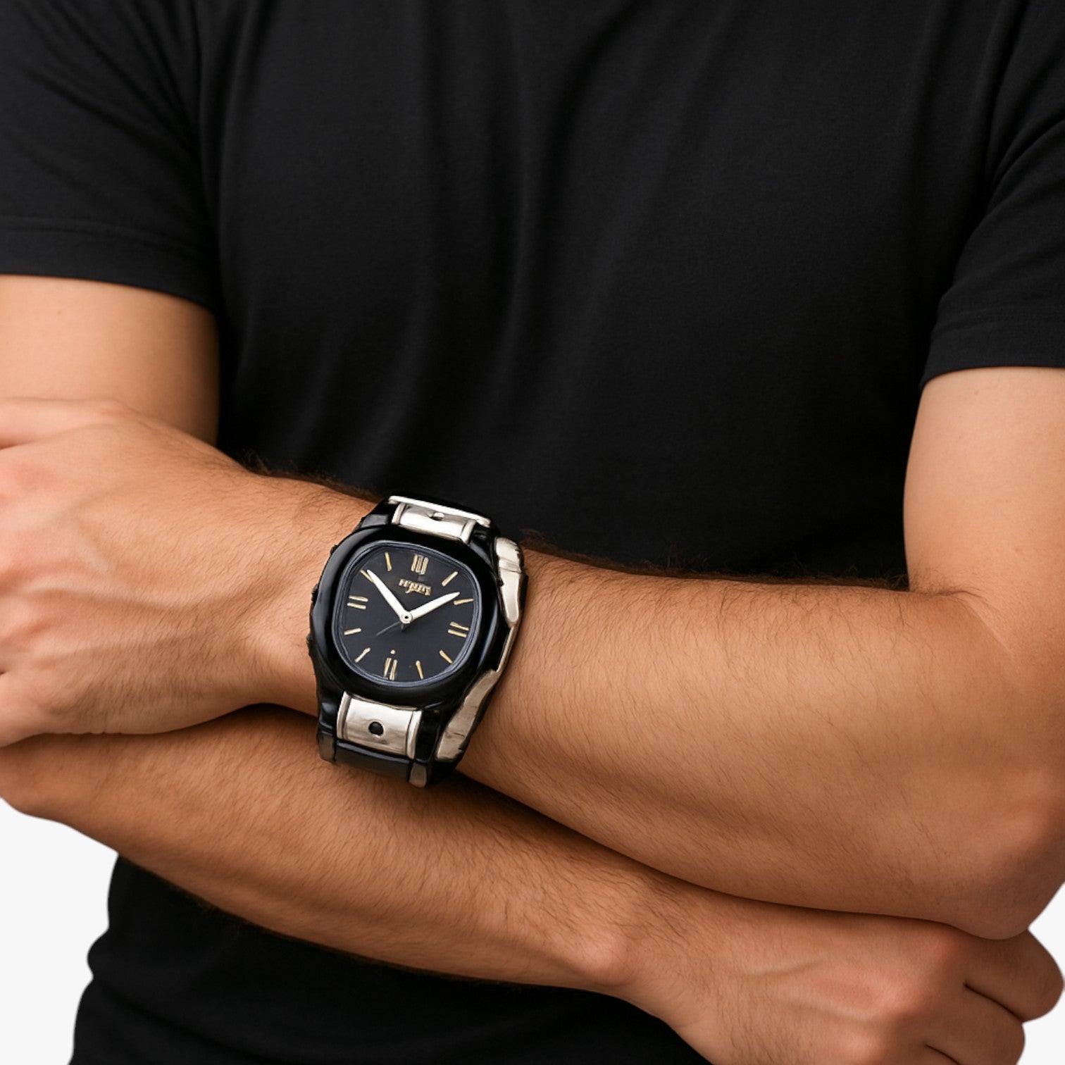 Alden | Stor herreur med stort kvadratisk ur og ægte læderrem - - watches - {{ product_tags }