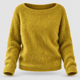 Dame strikbluse i afslappet pasform - Casual pullover