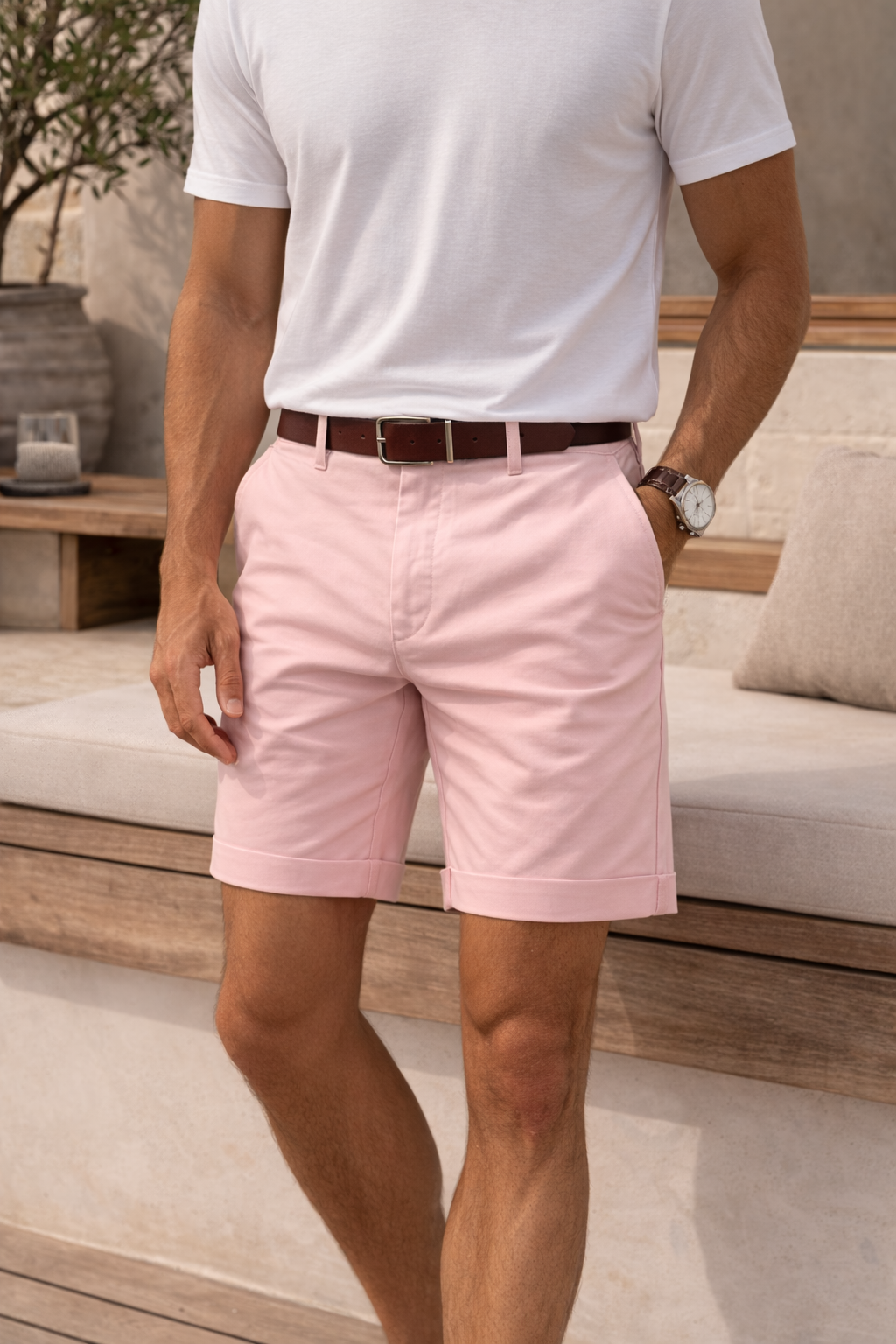 Herreshorts i Twill - Klassisk Snit til Smart Casual Sommerstil