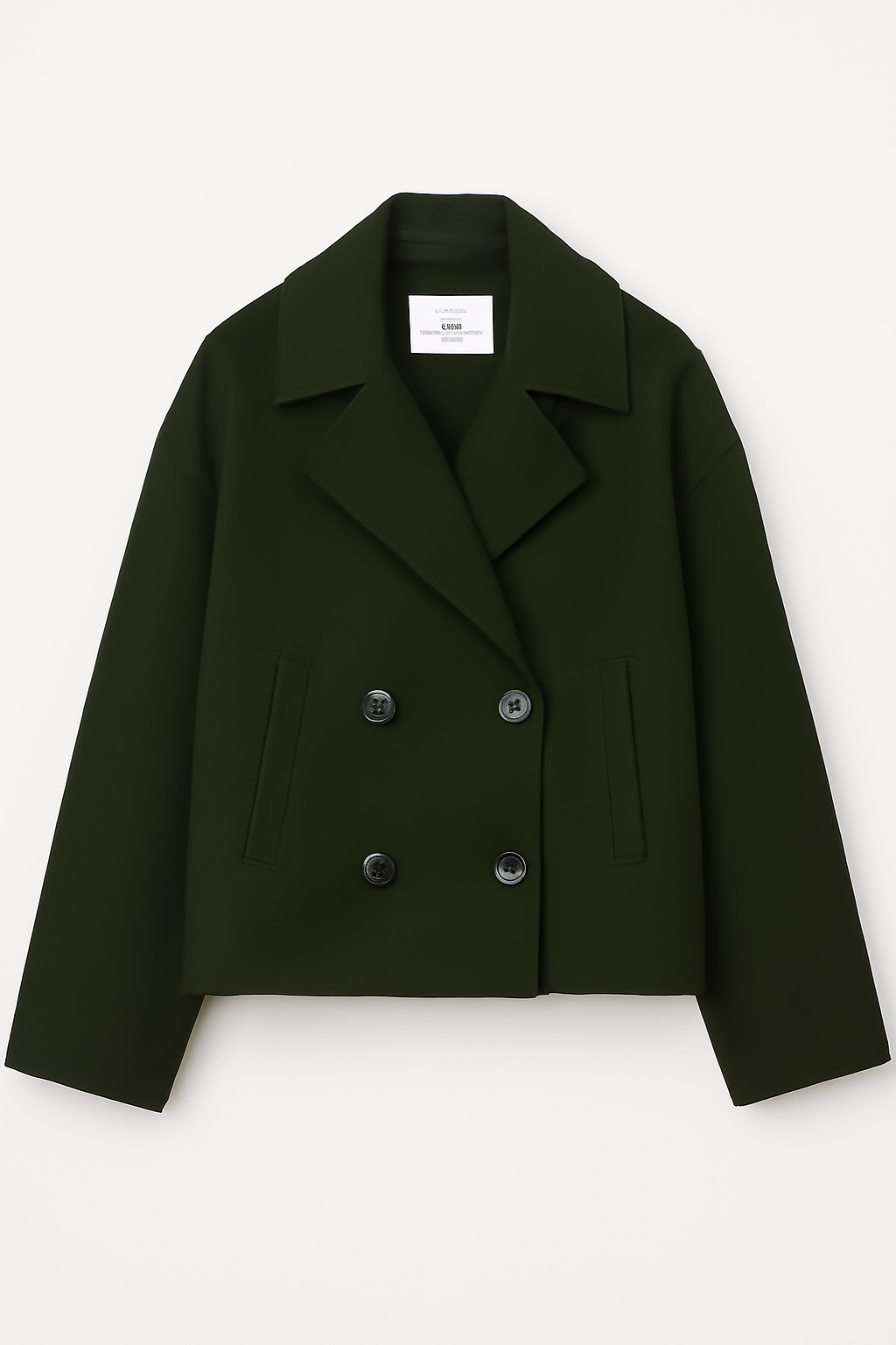 Estelle | Kort uldjakke – Elegant varme - Grøn - coats - {{ product_tags }