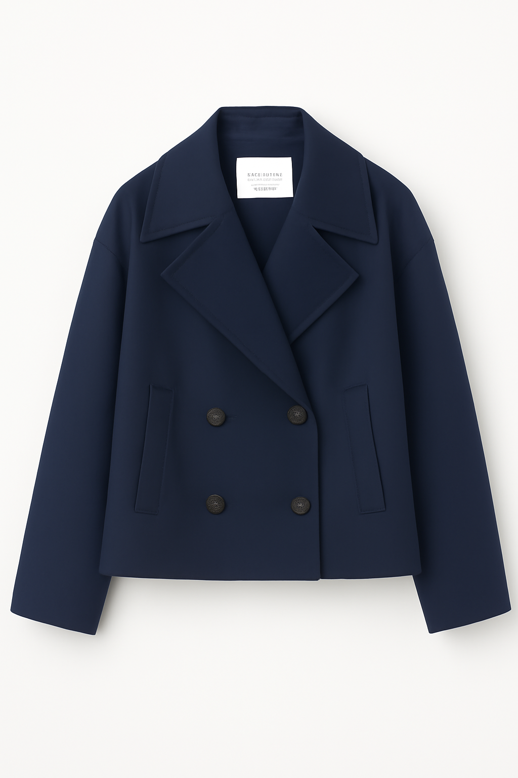Estelle | Kort uldjakke – Elegant varme - Marineblå - coats - {{ product_tags }