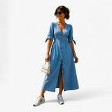 Demmy | Shimmering Denim Dress