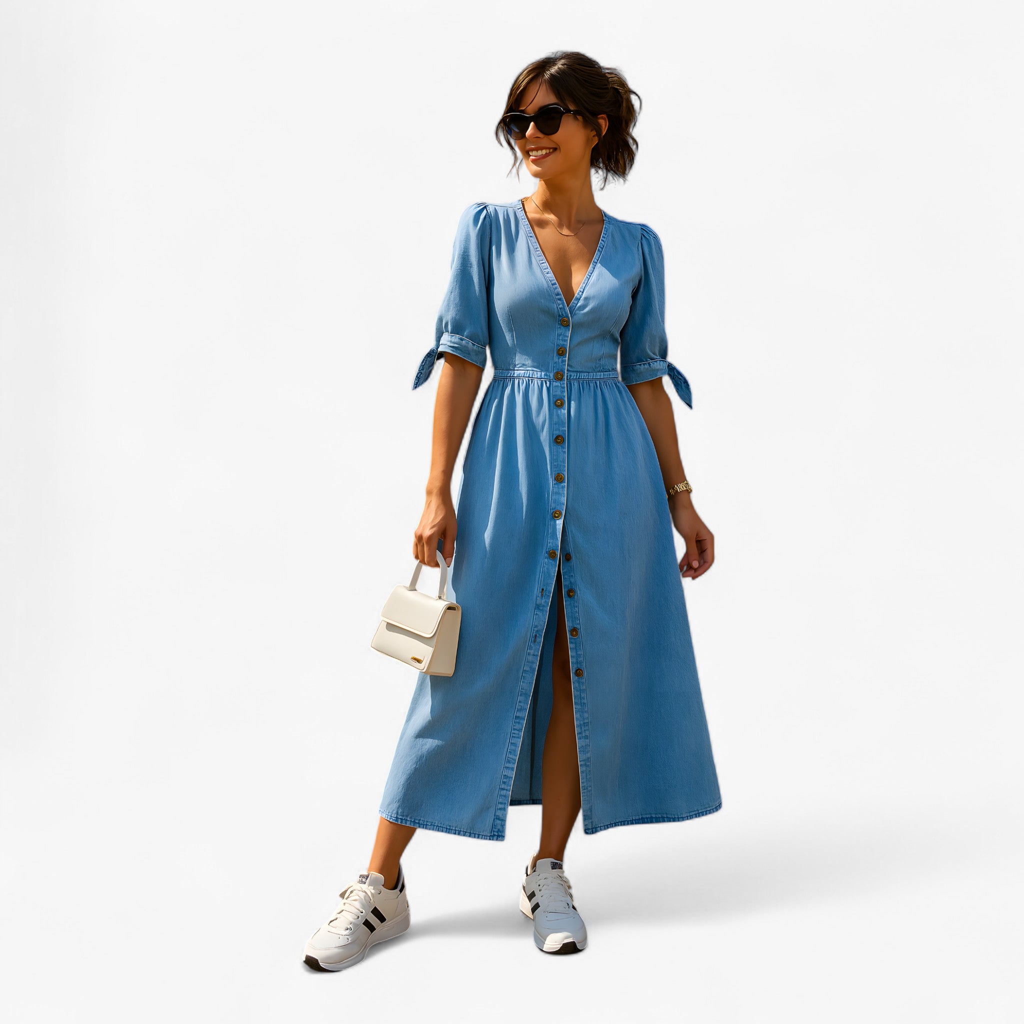 Demmy | Skinnerende Kjole i Denim - Blå - women's fashion - {{ product_tags }