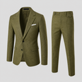 Heren Linnen Pak Slim-Fit Zomerse Elegantie